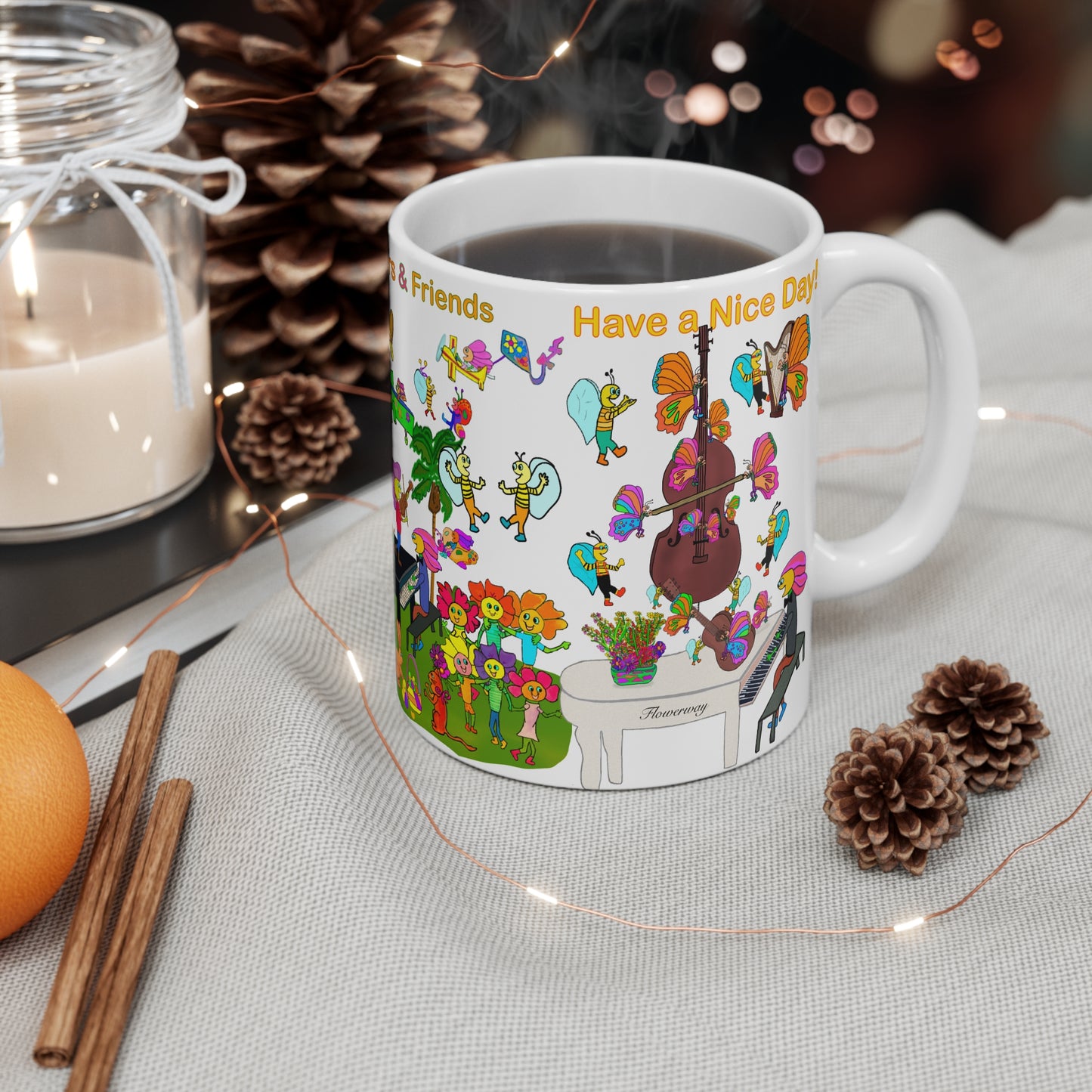 Ceramic Mug 11oz, Jazz Fest-#003