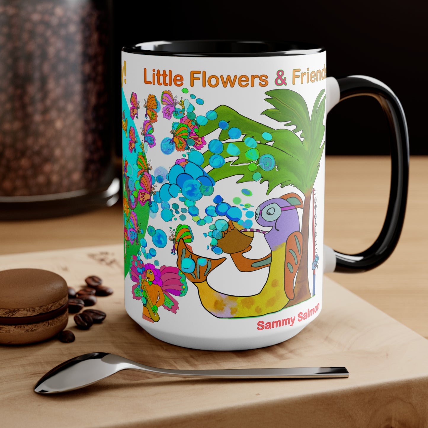 Accent Mug #B025, Black 15oz