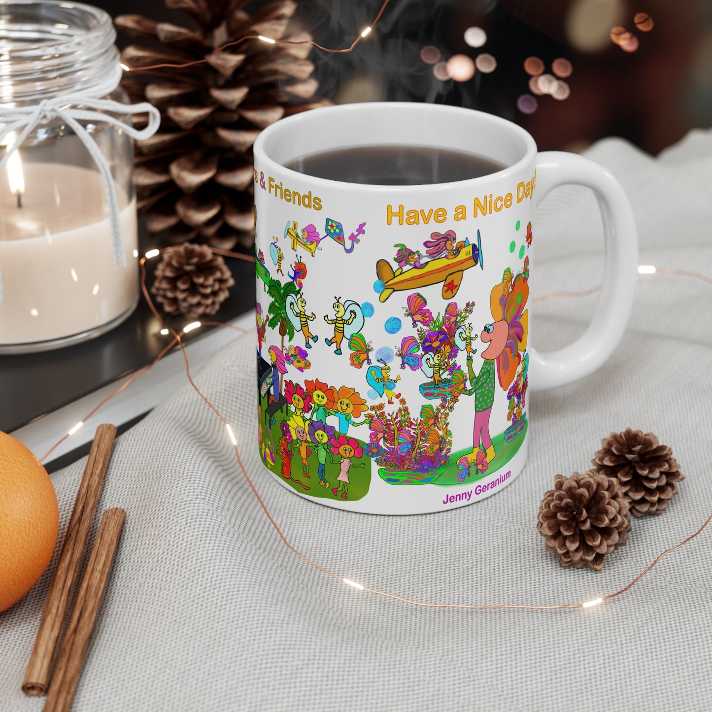 Ceramic Mug 11oz, Jazz Fest-#021