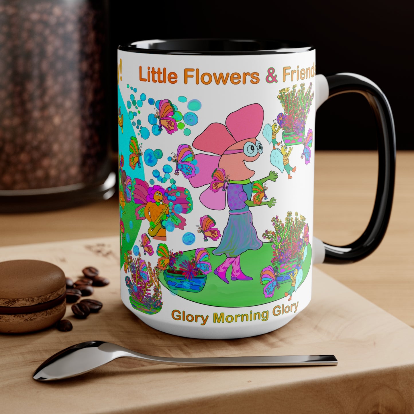 Accent Mug #B016, Black 15oz