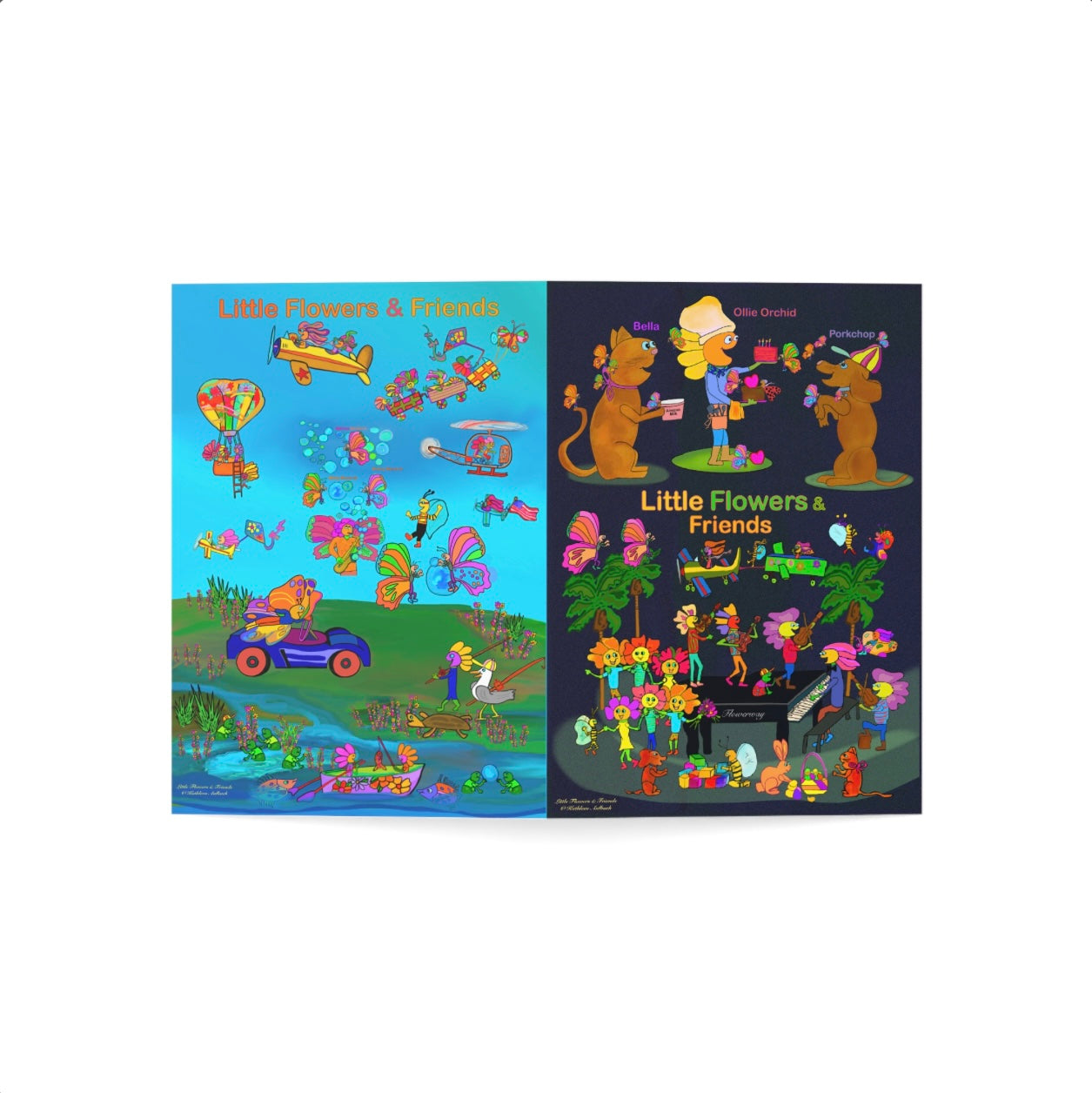 Greeting Card 5”x7” dark #D010