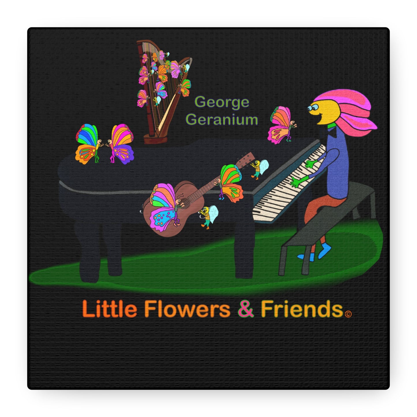 #041B) Jam Session, Matte Canvas, Stretched, 1.25"