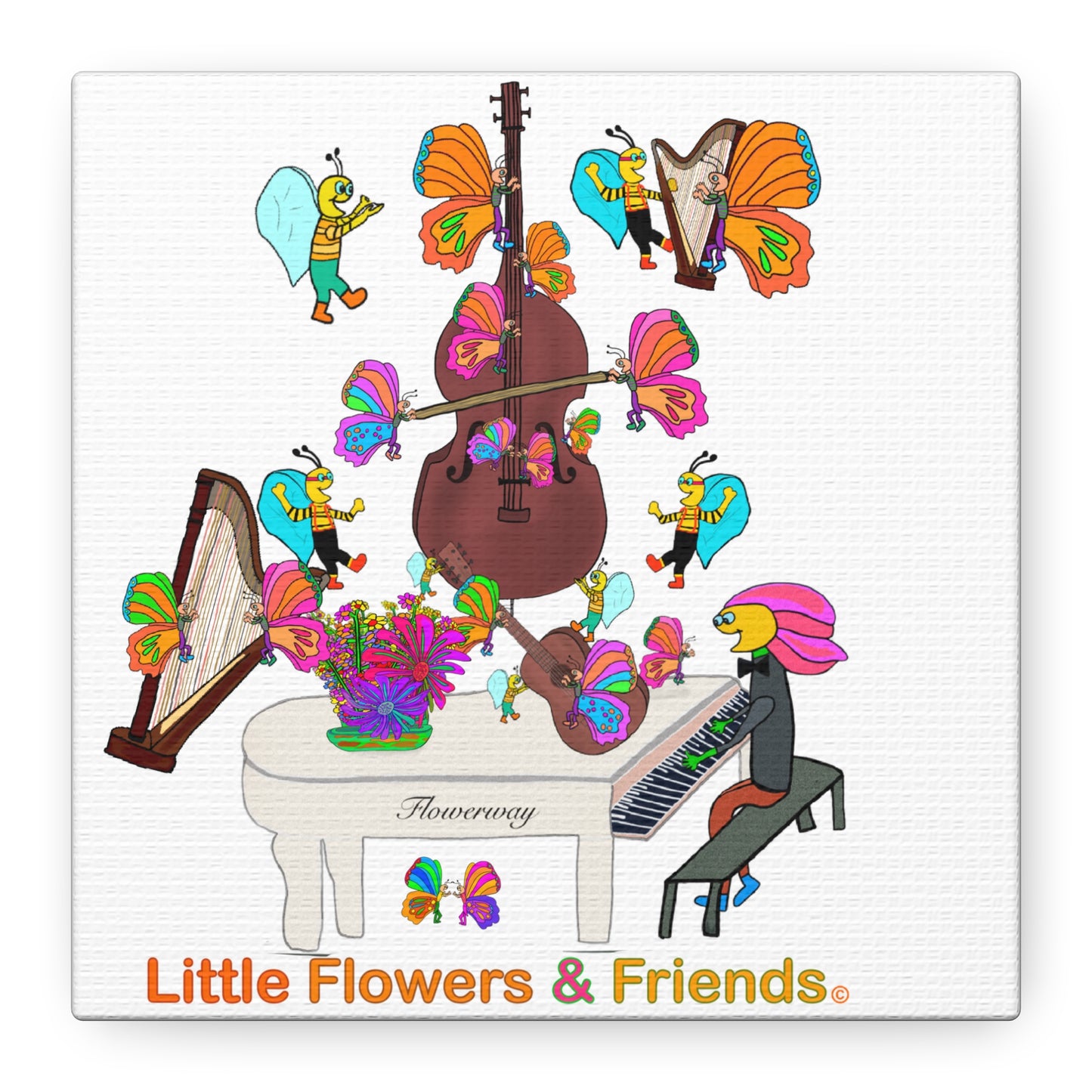 #039W) Jazz Time, Matte Canvas, Stretched, 1.25"