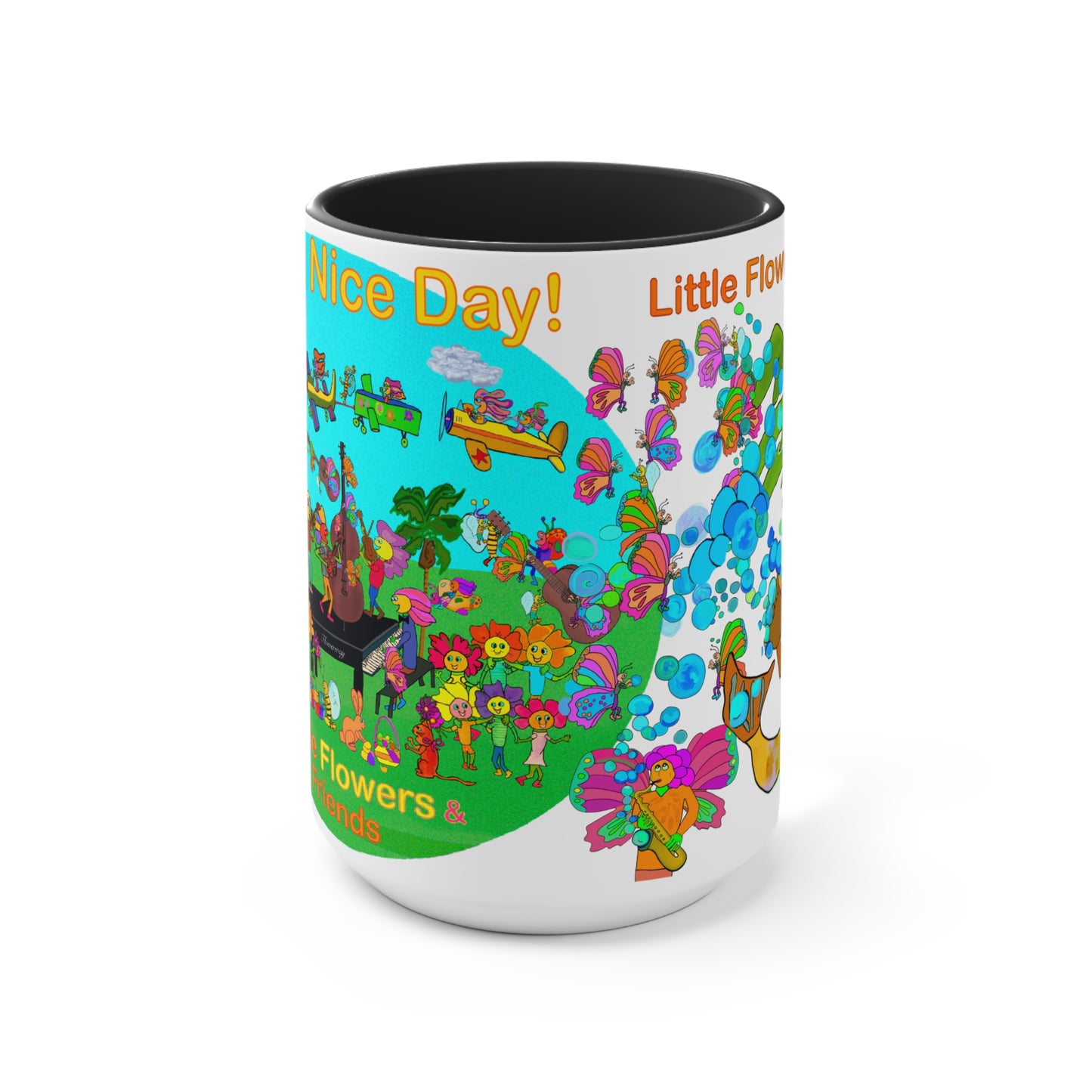 Accent Mug #B025, Black 15oz