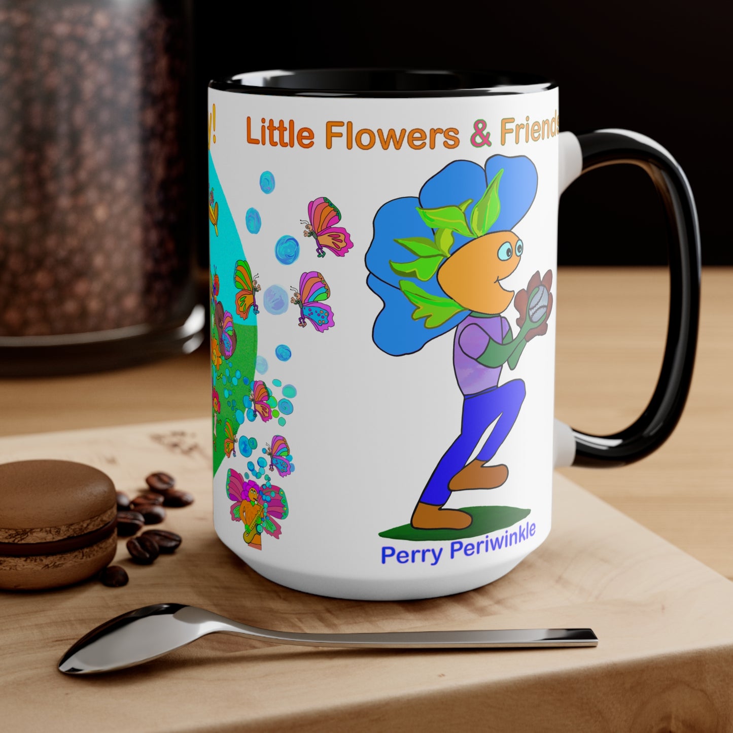 Accent Mug #B029, Black 15oz