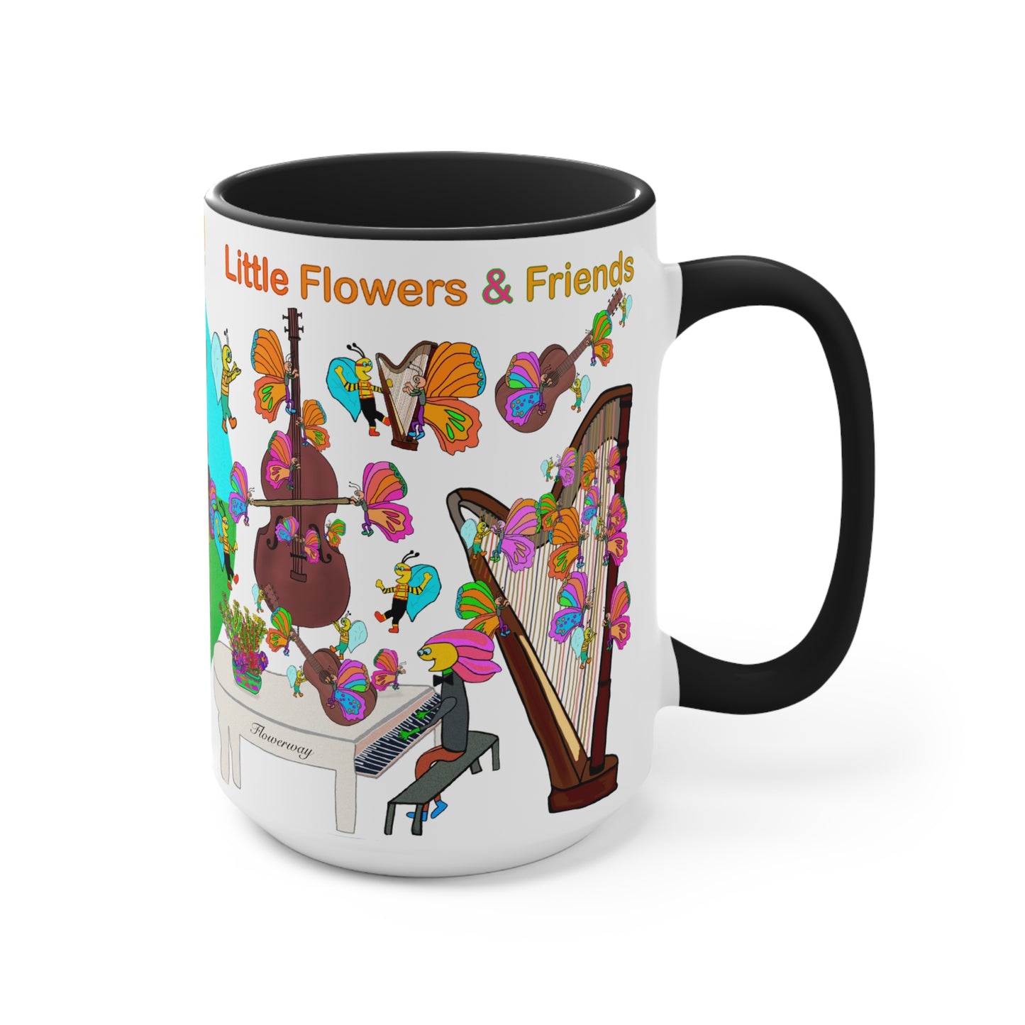 Accent Mug #B038, Black 15oz