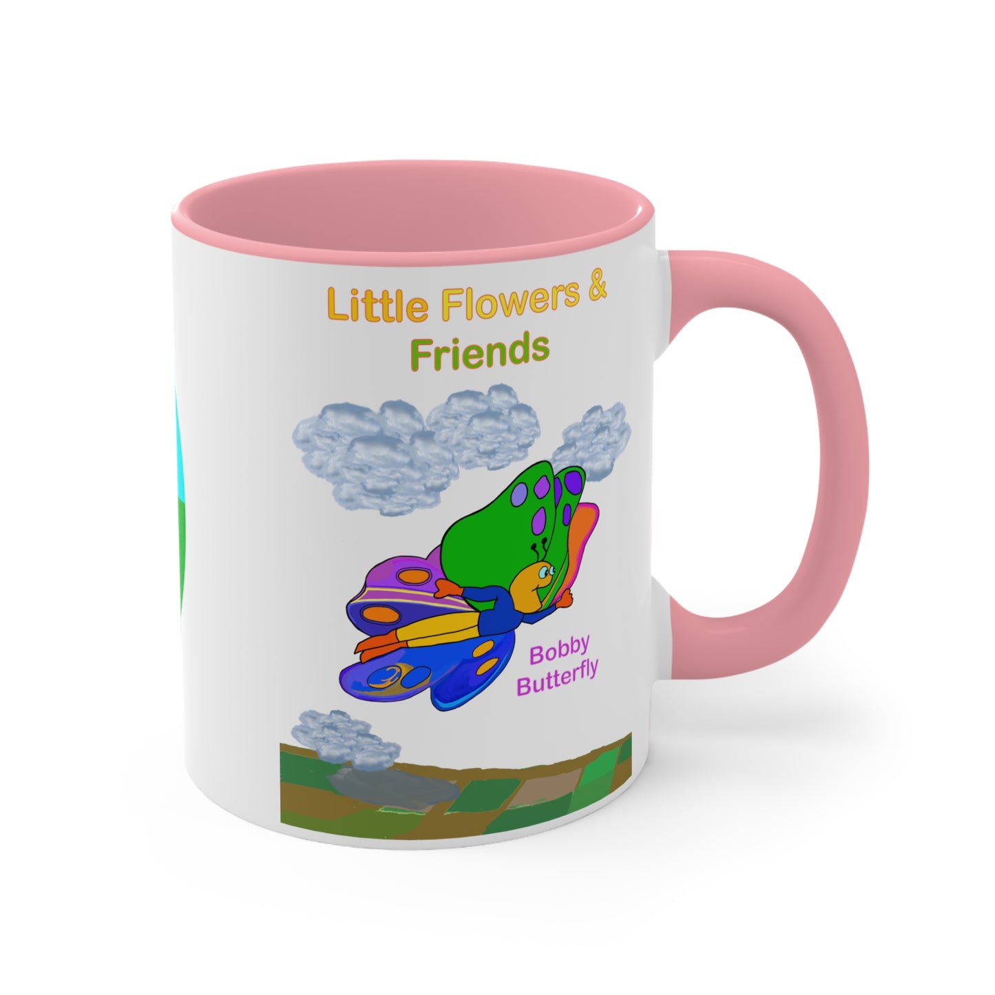 Accent Mug #P007, Pink 11oz