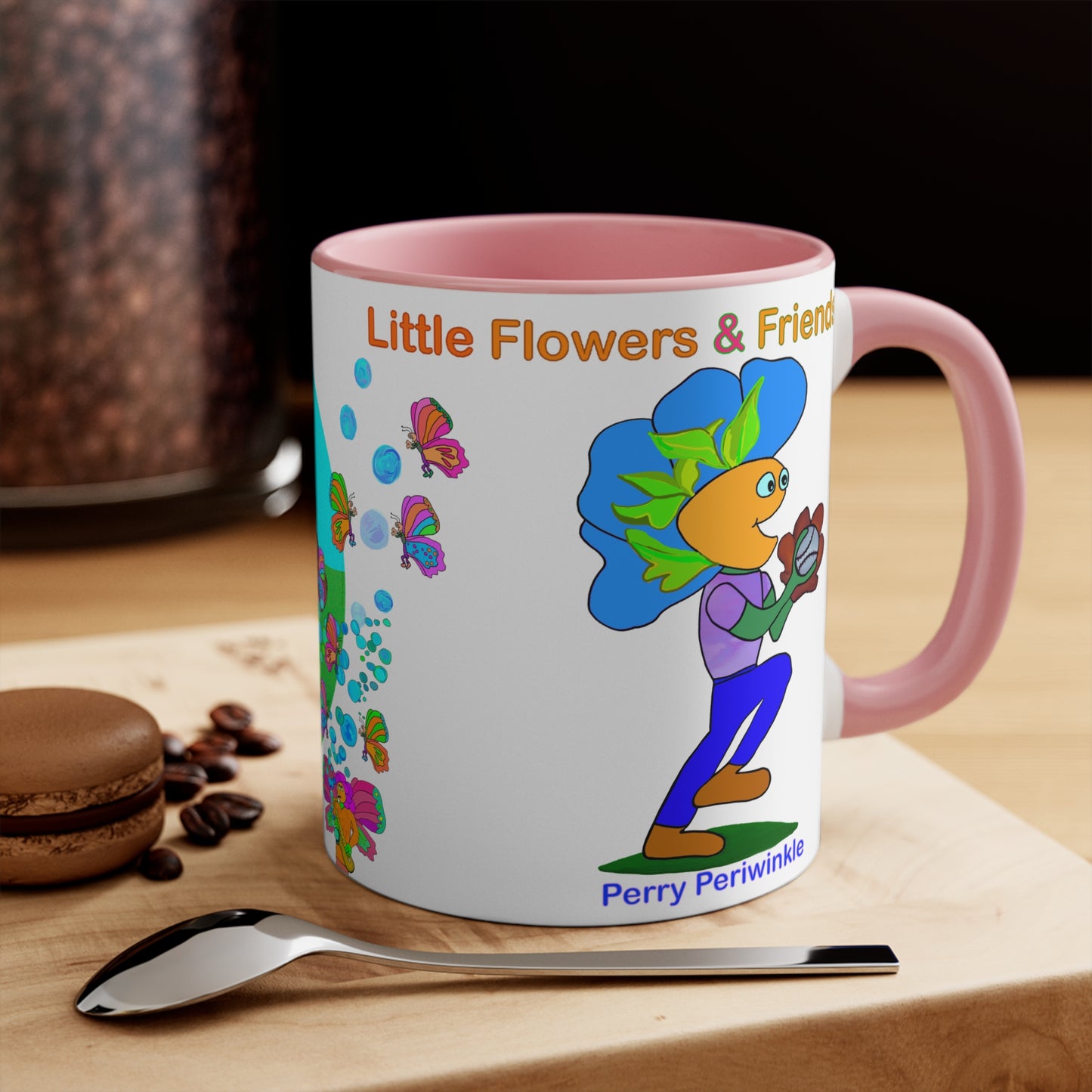 Accent Mug #P019, Pink 11oz