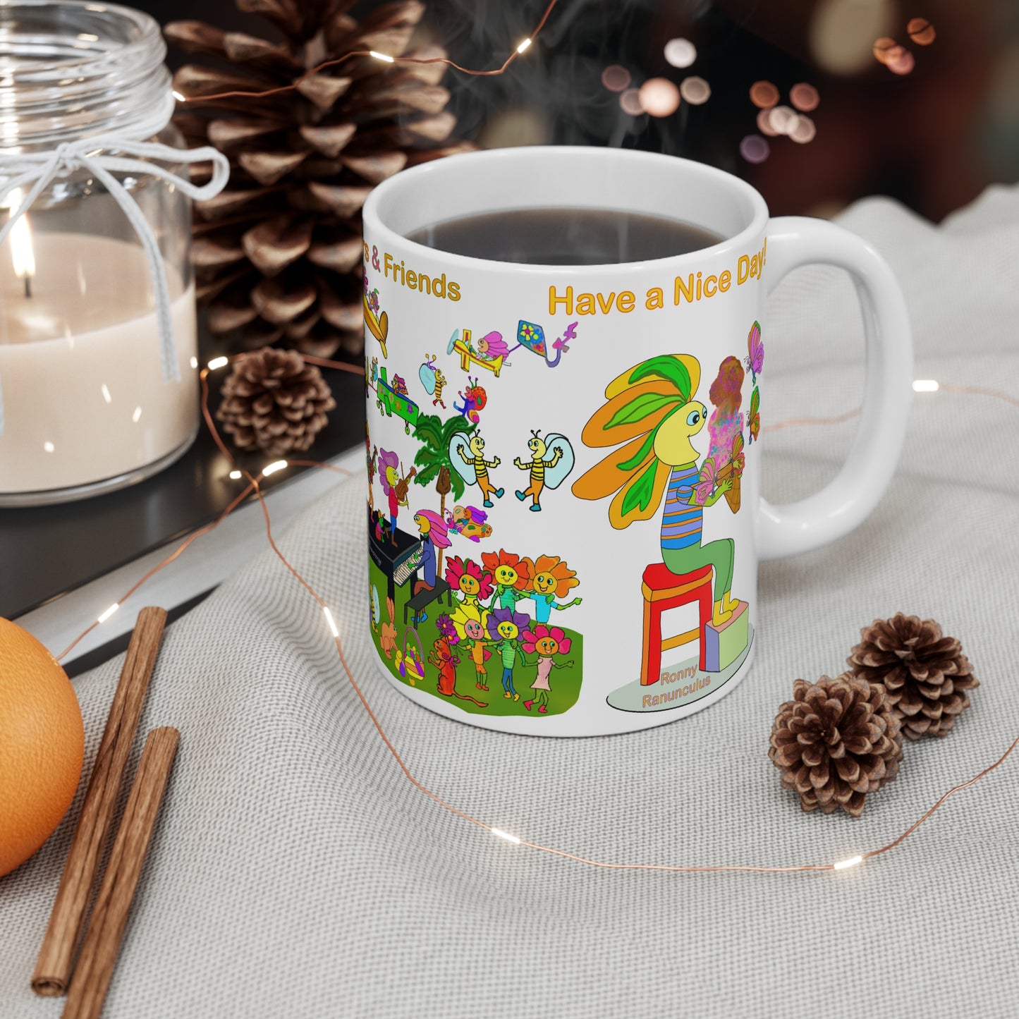 Ceramic Mug 11oz, Jazz Fest-#010
