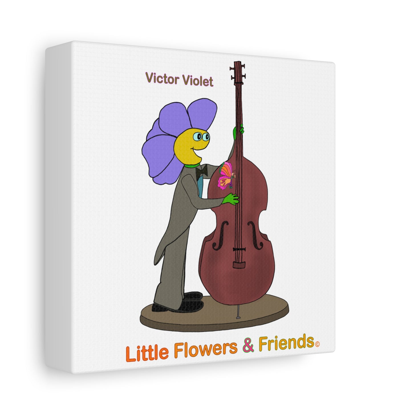 #020W) Victor Violet, Matte Canvas, Stretched, 1.25"