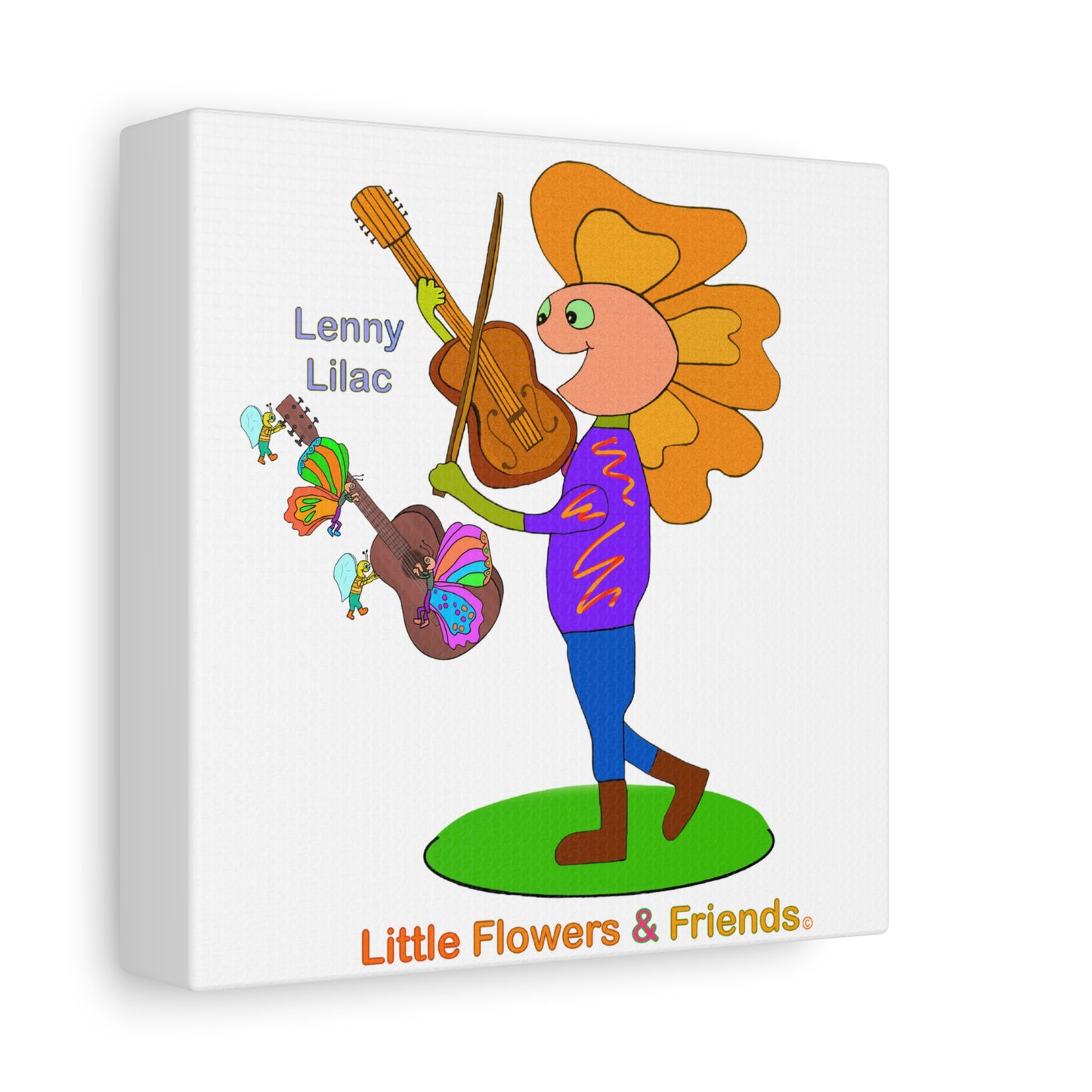#029W) Lenny Lilac, Matte Canvas, Stretched, 1.25"