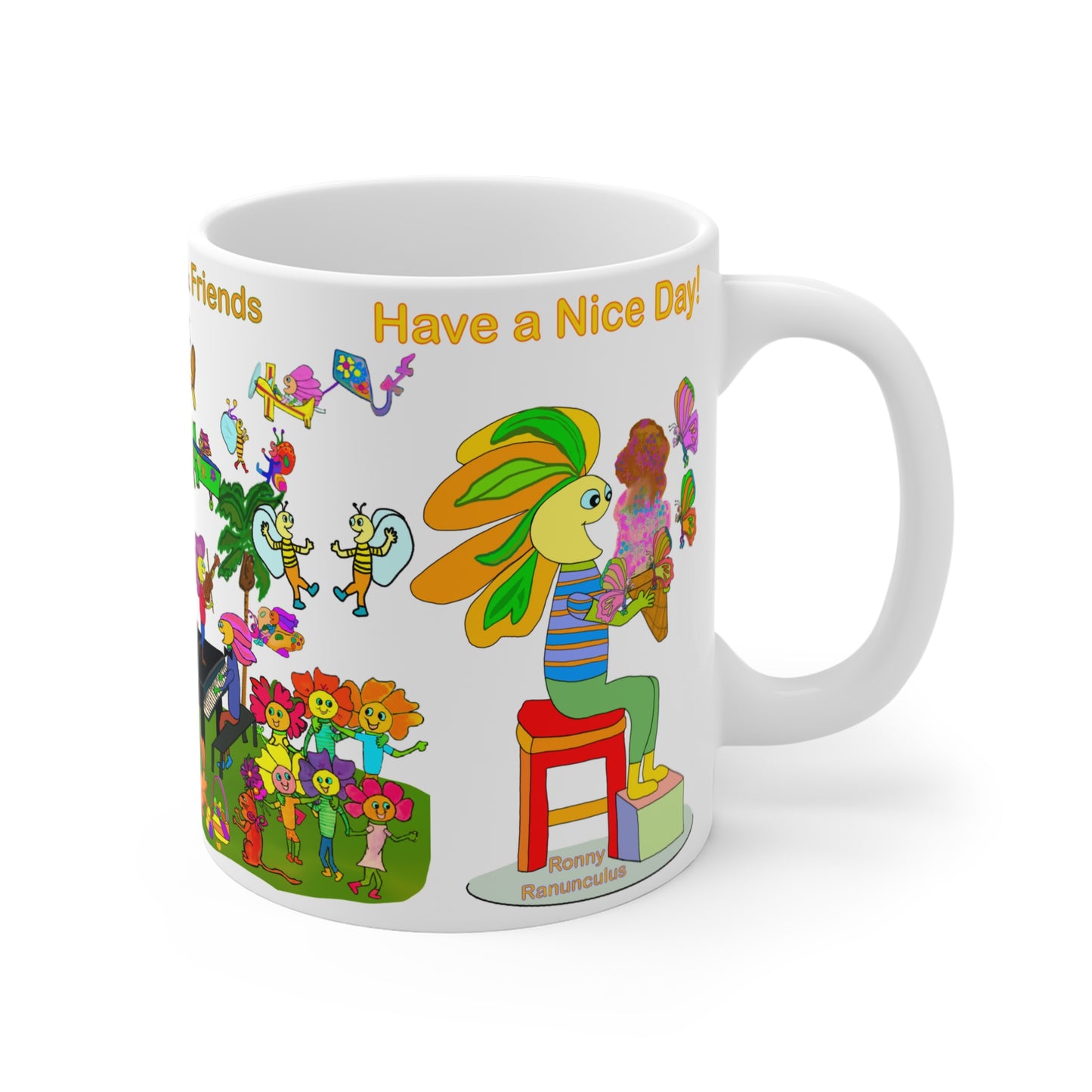 Ceramic Mug 11oz, Jazz Fest-#010