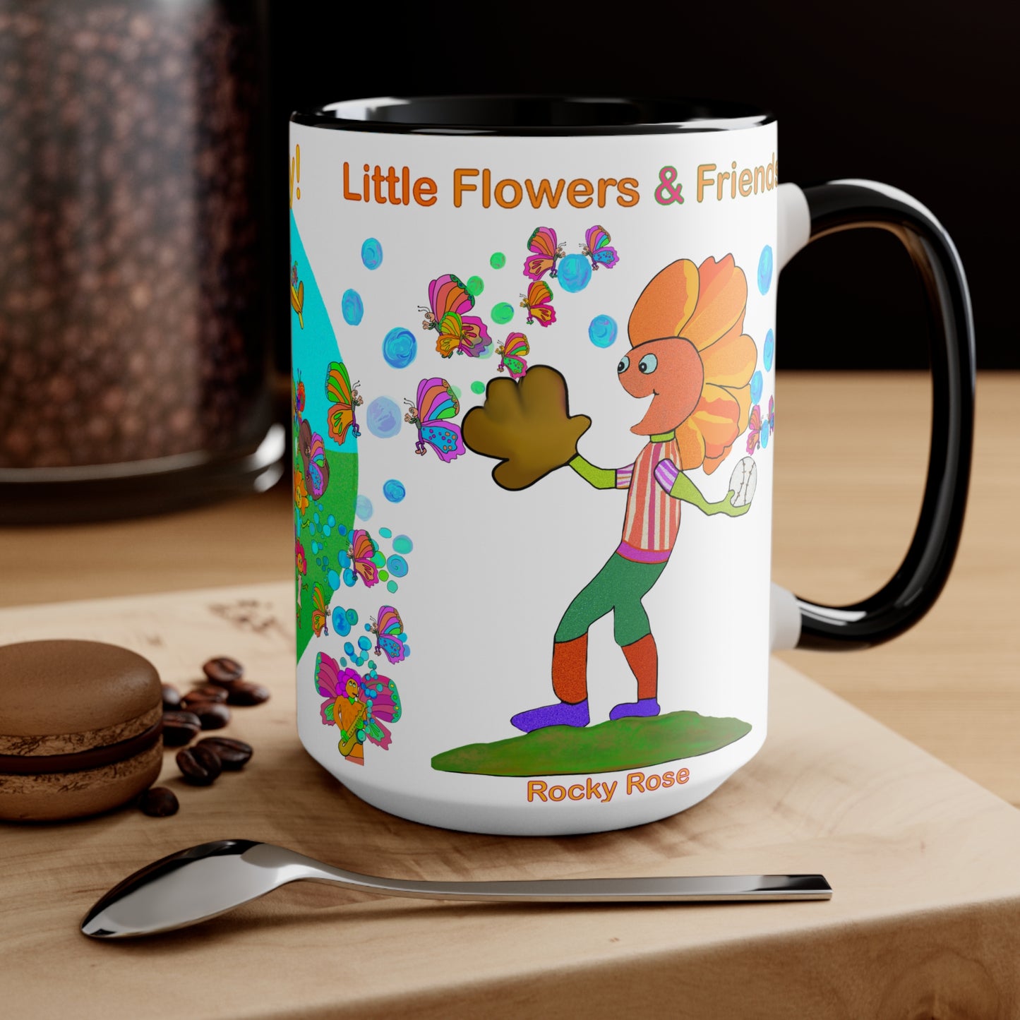 Accent Mug #B031, Black 15oz