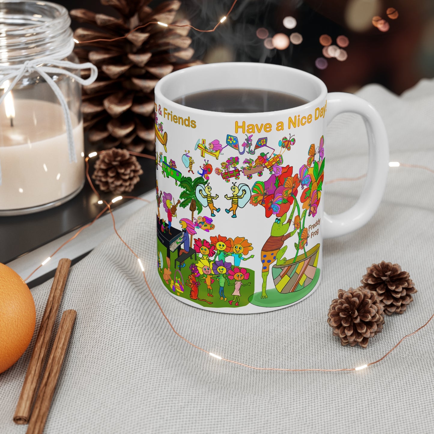 Ceramic Mug 11oz, Jazz Fest-#002