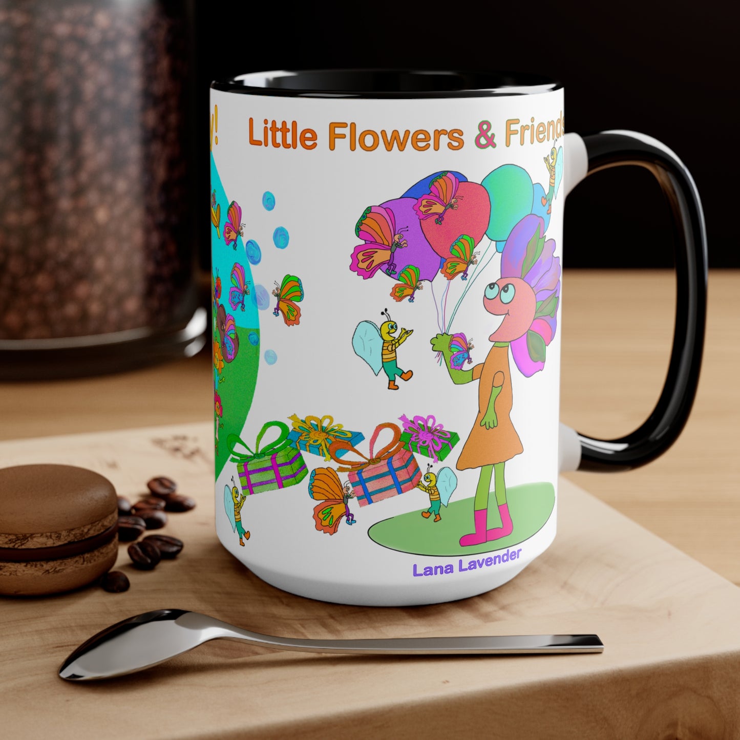 Accent Mug #B019, Black 15oz