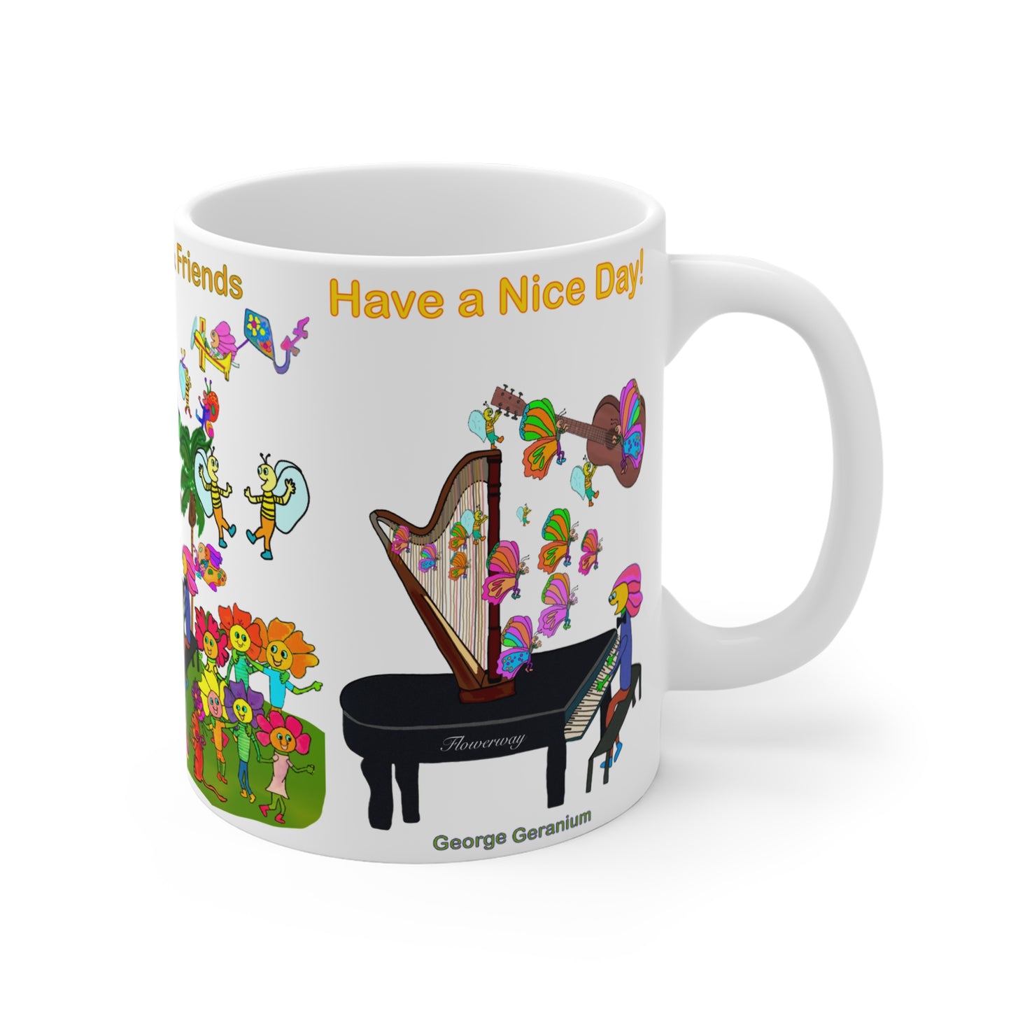 Ceramic Mug 11oz, Jazz Fest-#008