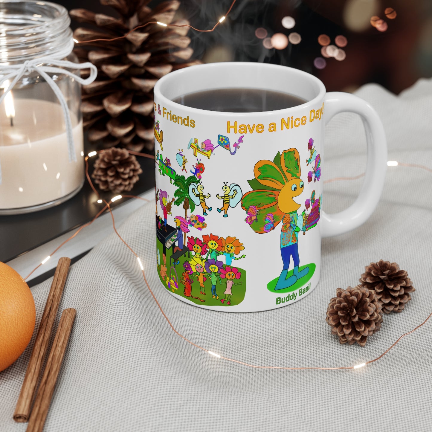 Ceramic Mug 11oz, Jazz Fest-#018