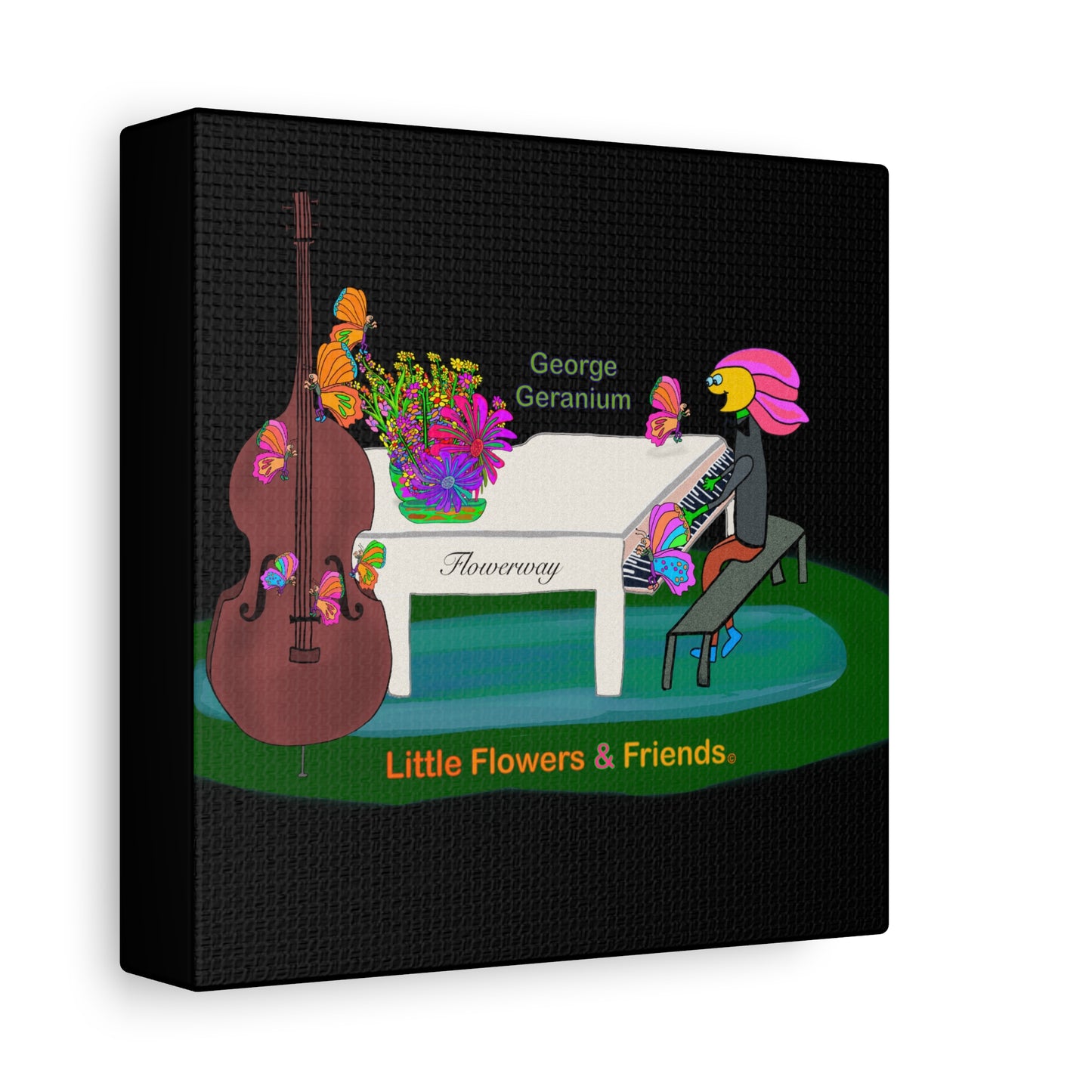 #043B) Music Lessons, Matte Canvas, Stretched, 1.25"