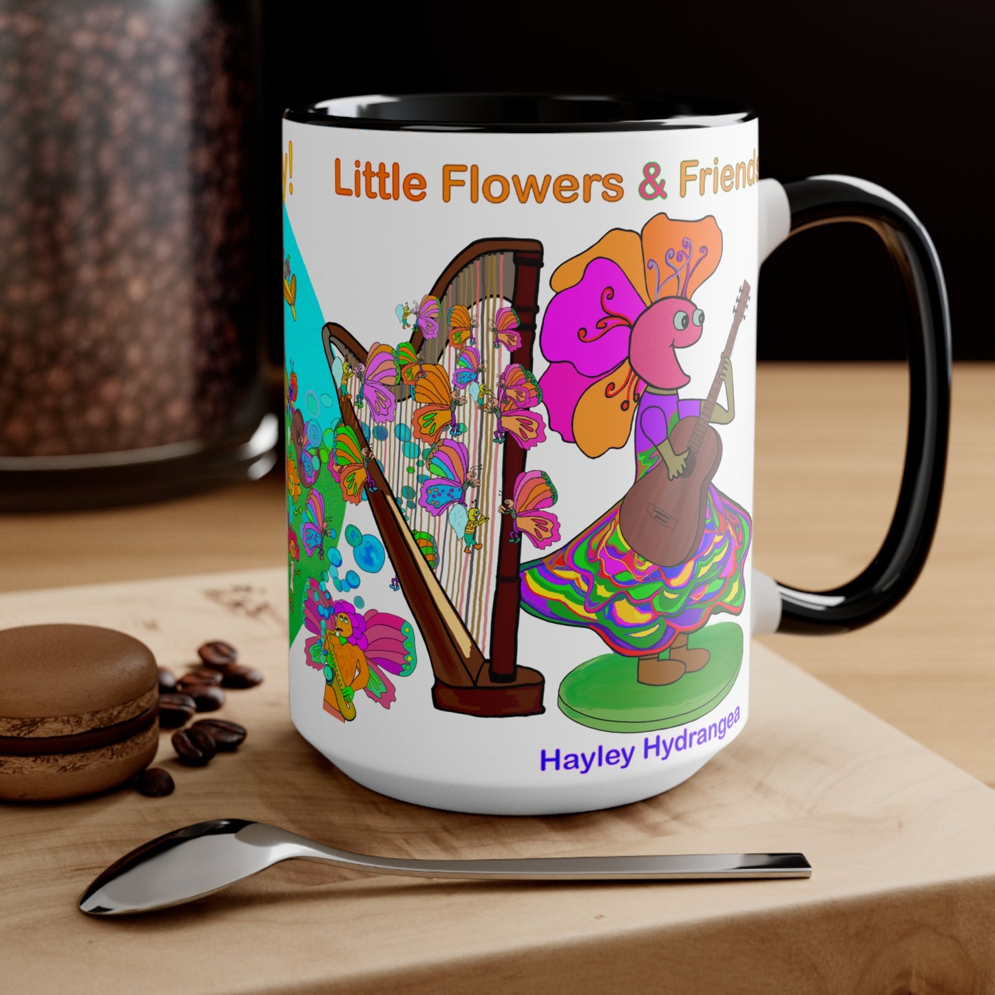 Accent Mug #B034, Black 15oz