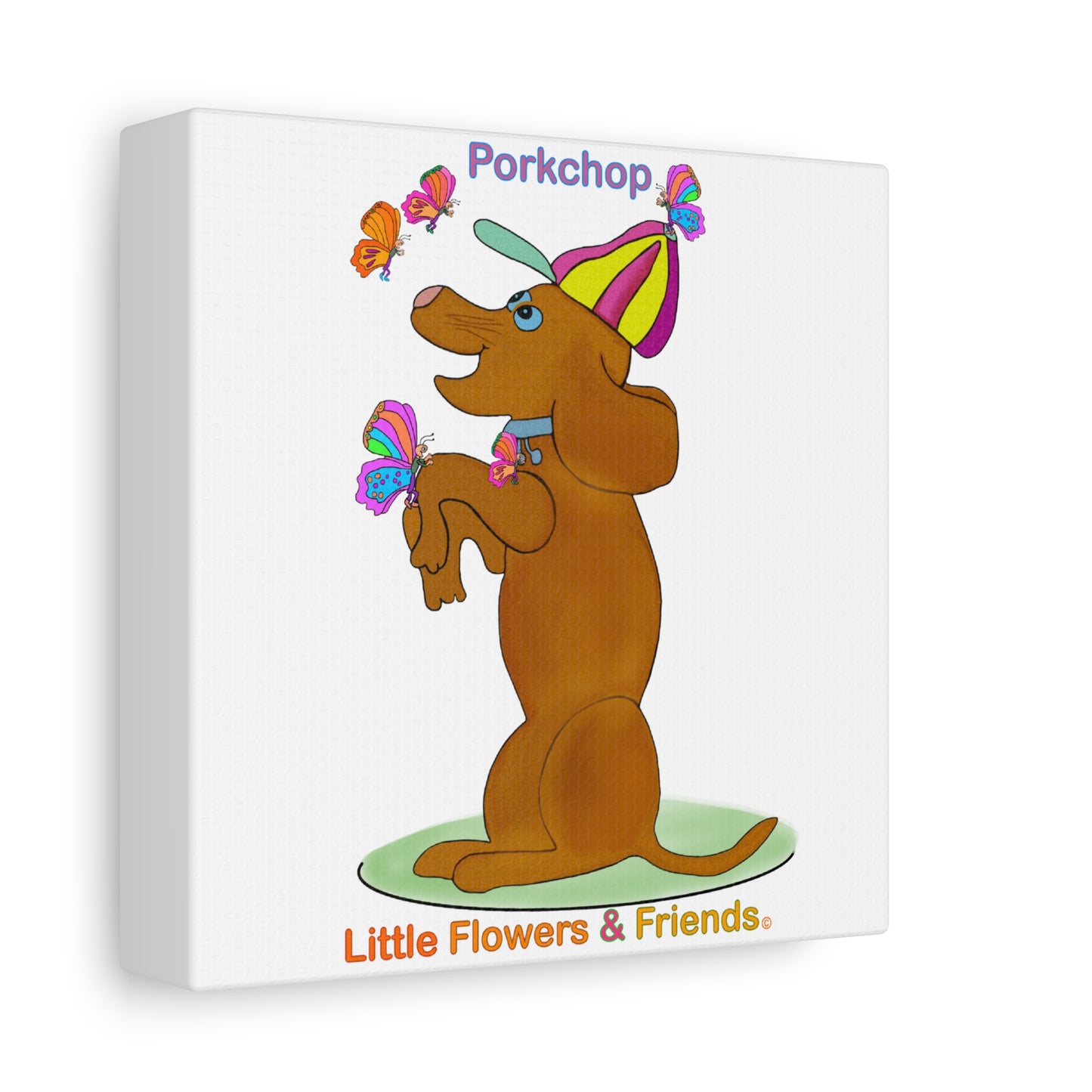 #017W) Porkchop, Matte Canvas, Stretched, 1.25"