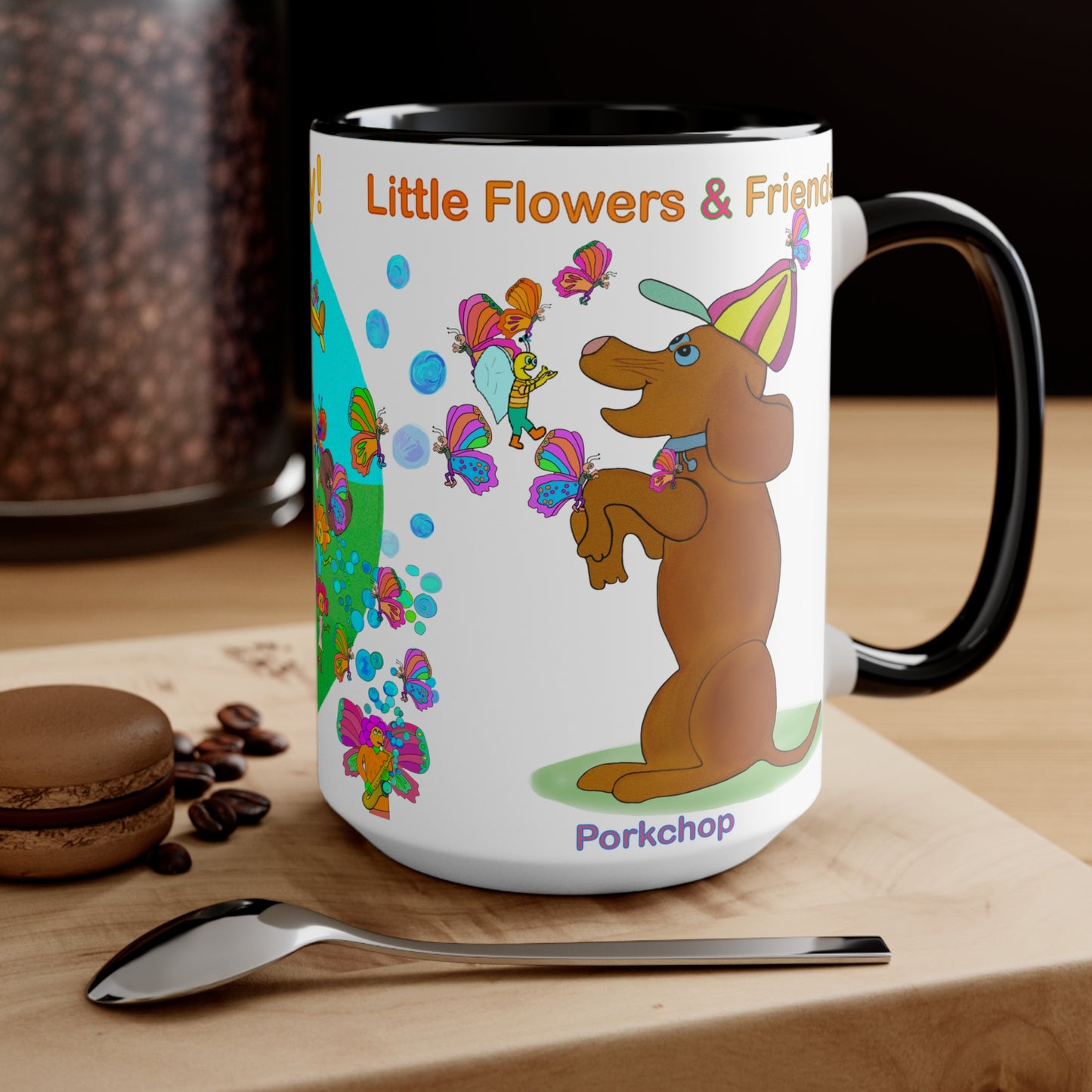 Accent Mug #B030, Black 15oz