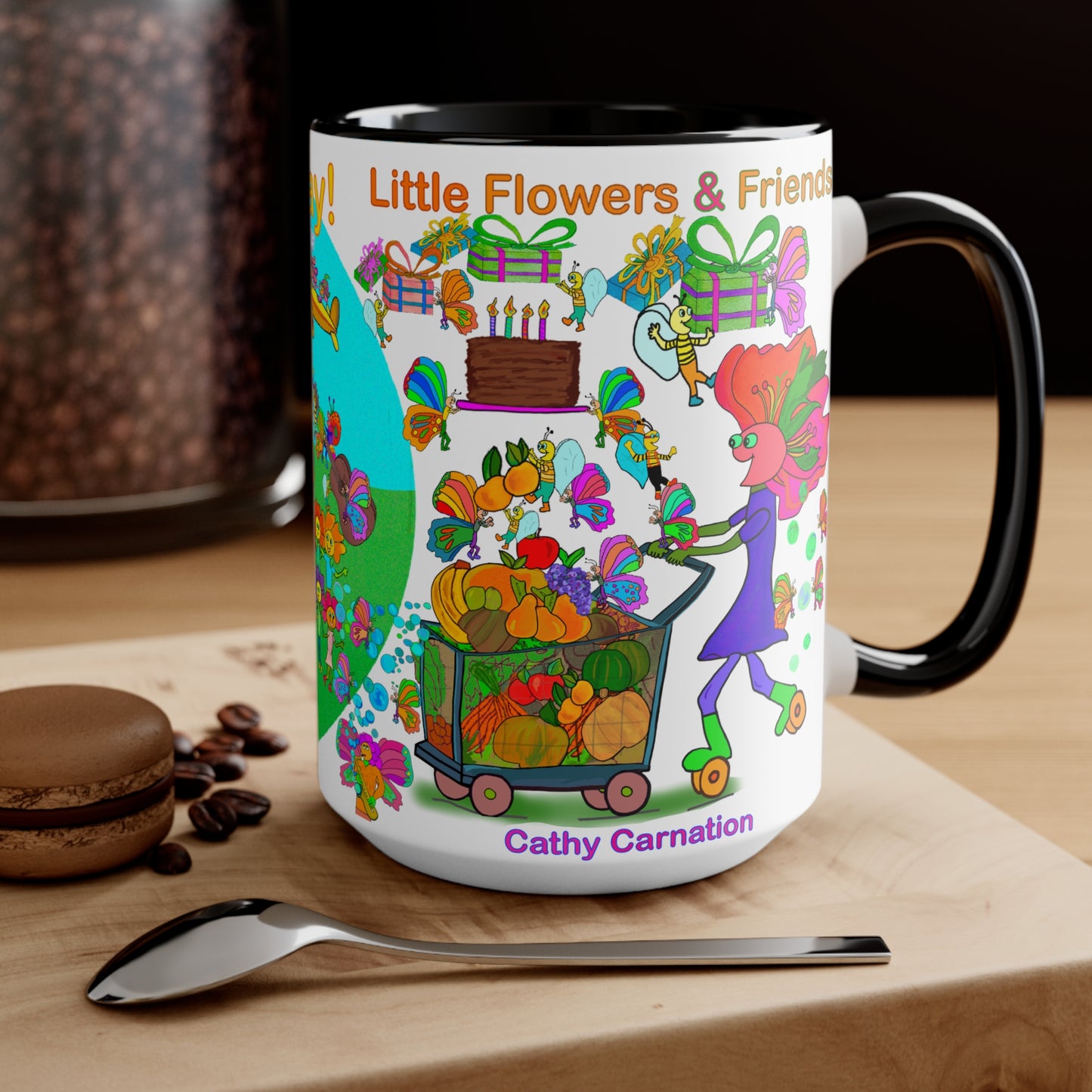 Accent Mug #B011, Black 15oz