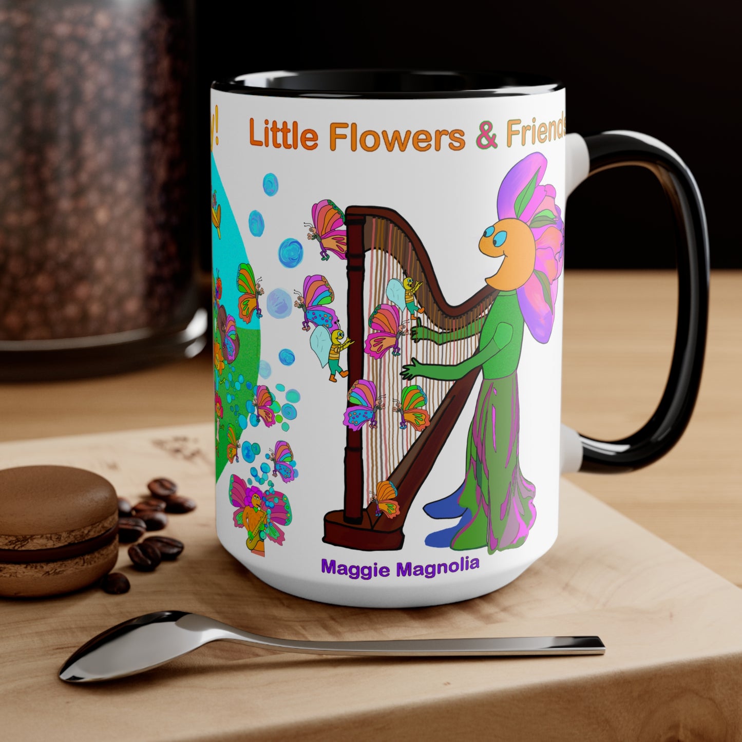 Accent Mug #B035, Black 15oz