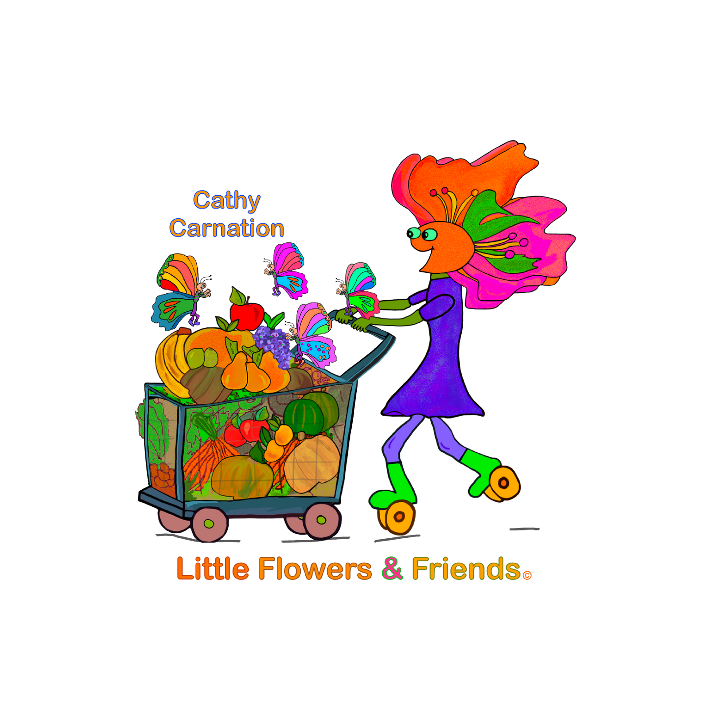 #021B) Cathy Carnation, Matte Canvas, Stretched, 1.25"