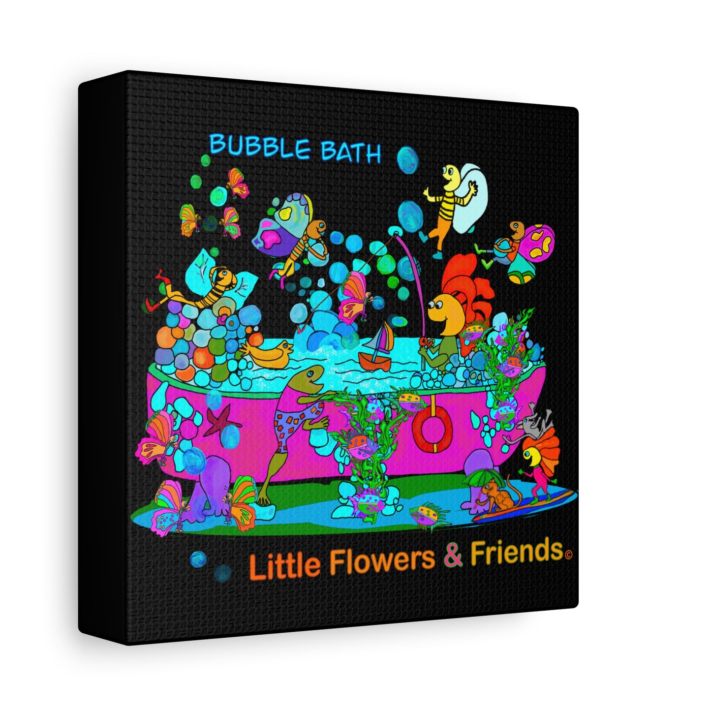 #037B) Bubble Bath, Matte Canvas, Stretched, 1.25"