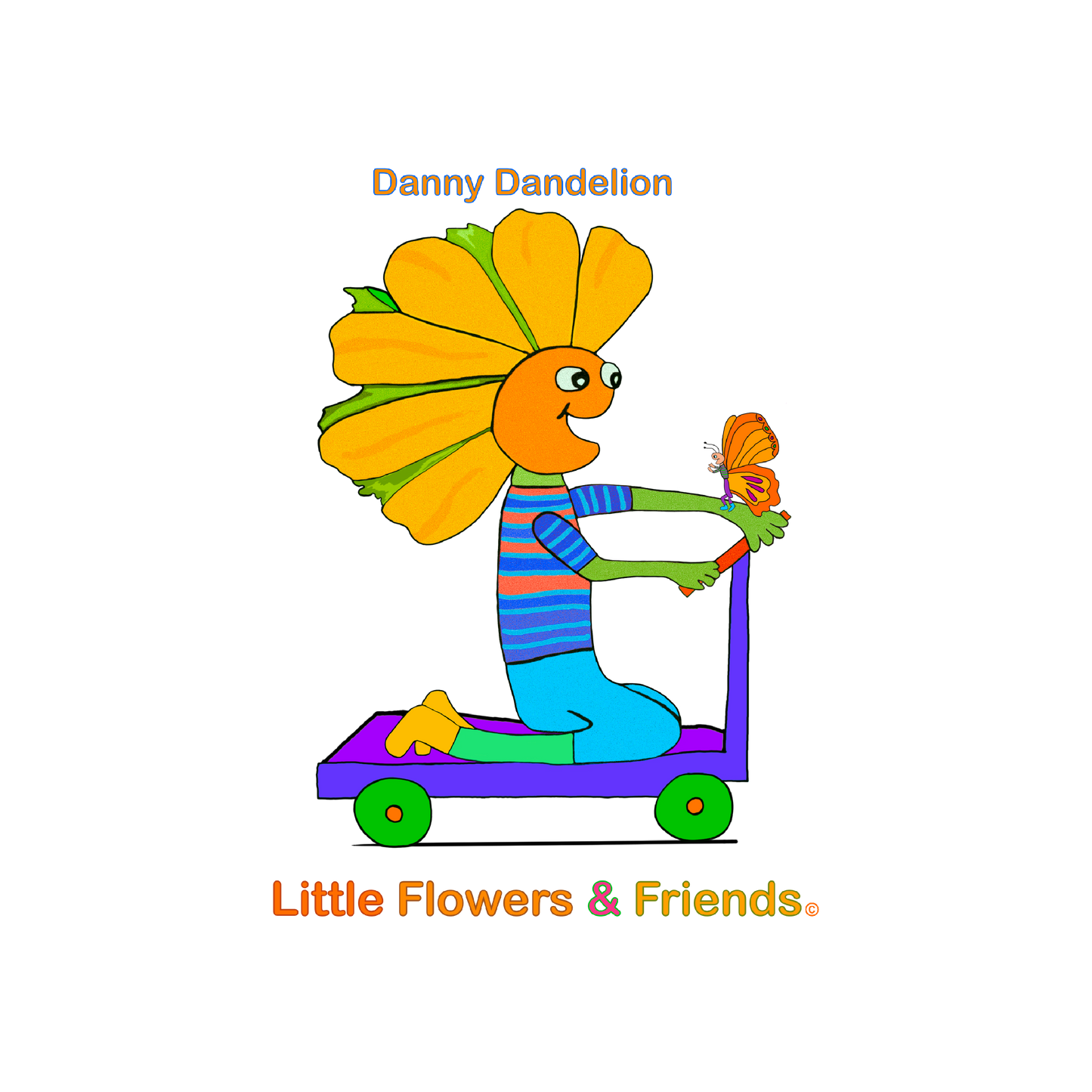 #024B) Danny Dandelion, Matte Canvas, Stretched, 1.25"