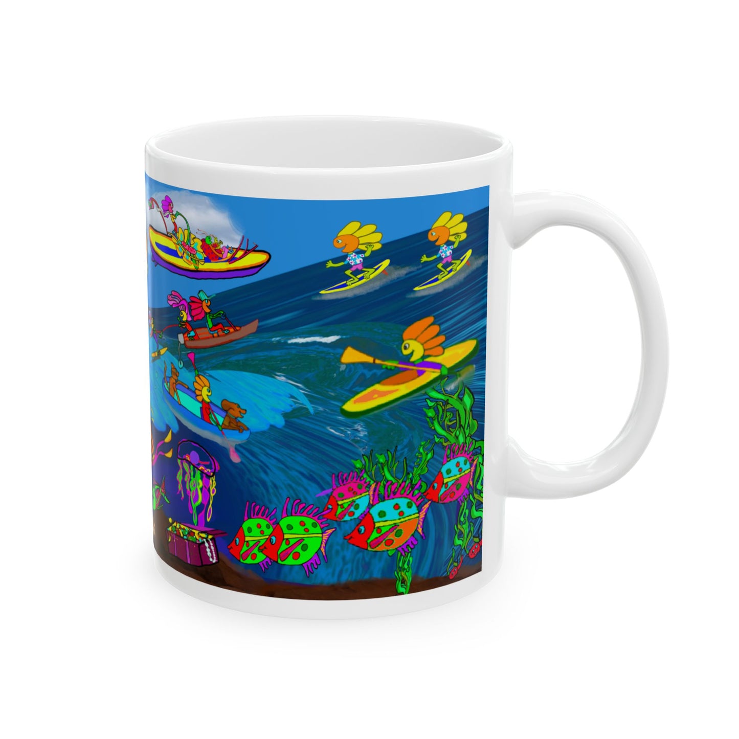 Accent Mug #P043, 11oz, High Seas