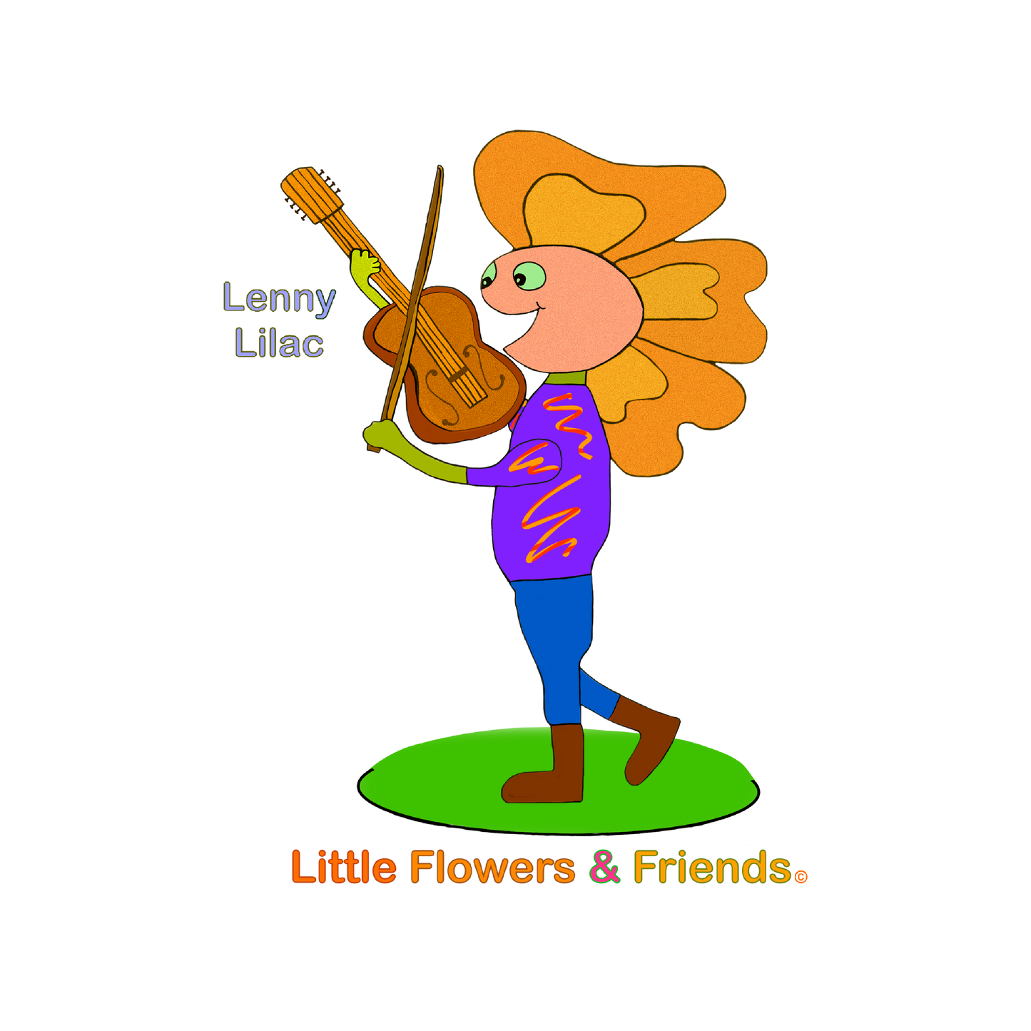 #029B) Lenny Lilac, Matte Canvas, Stretched, 1.25"