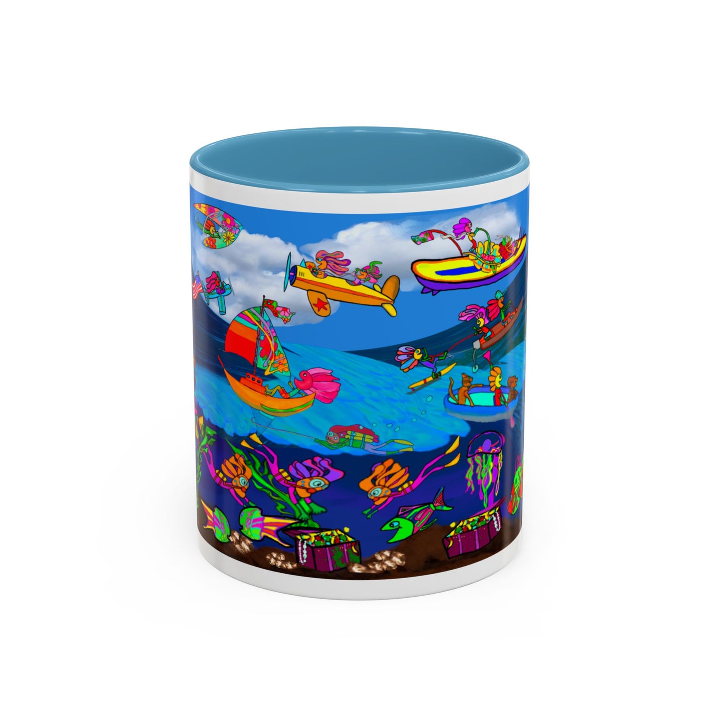 Accent Mug #P042, 11oz, High Seas