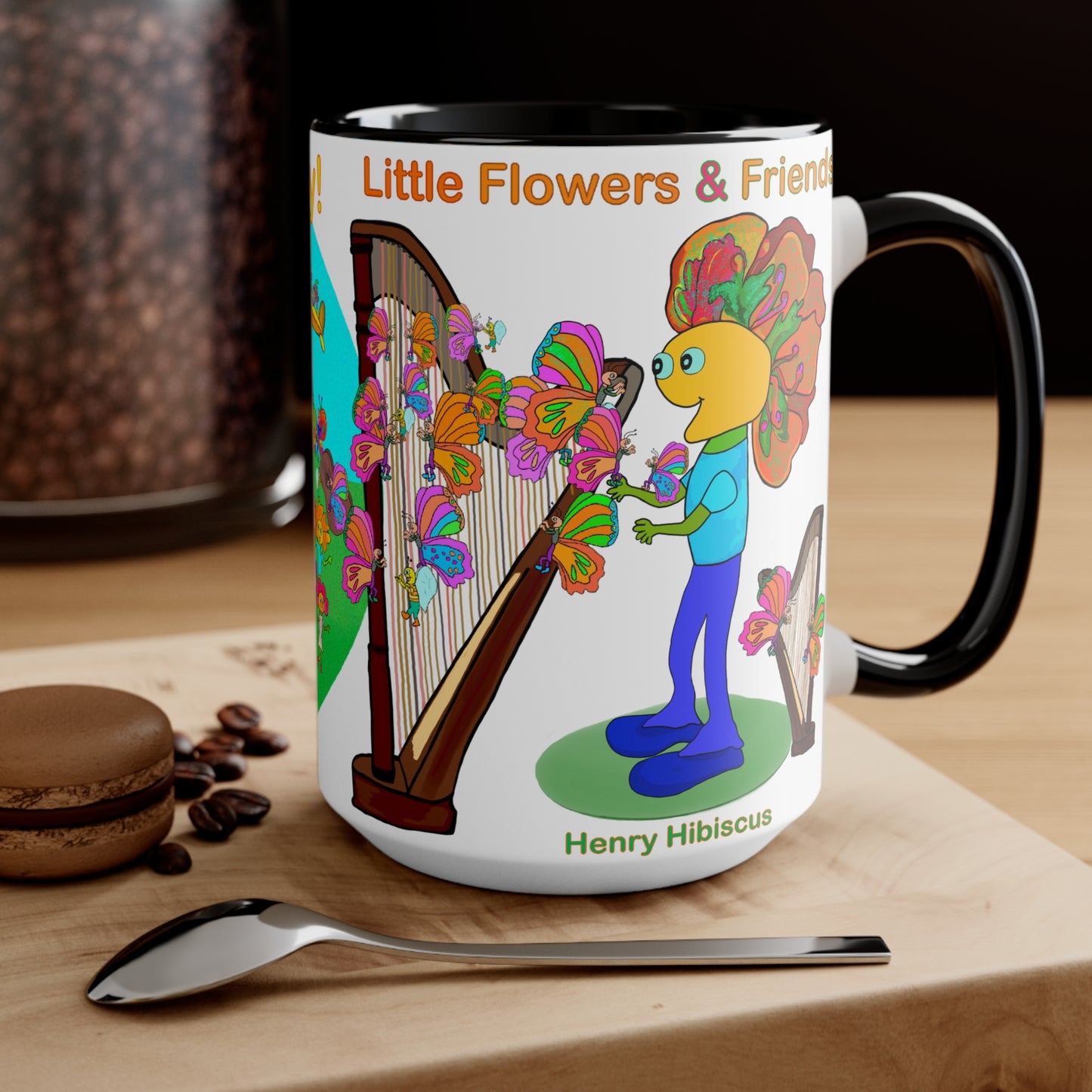 Accent Mug #B020, Black 15oz