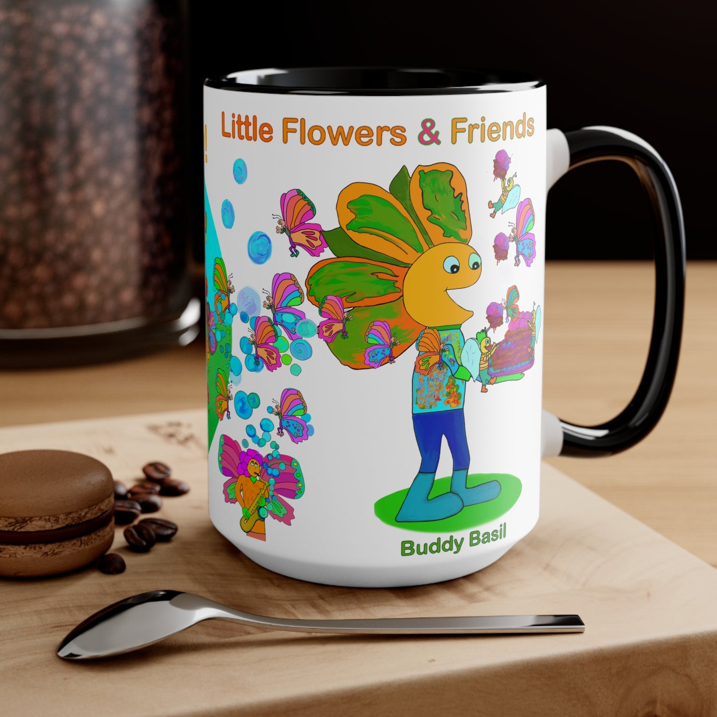 Accent Mug #B009, Black 15oz