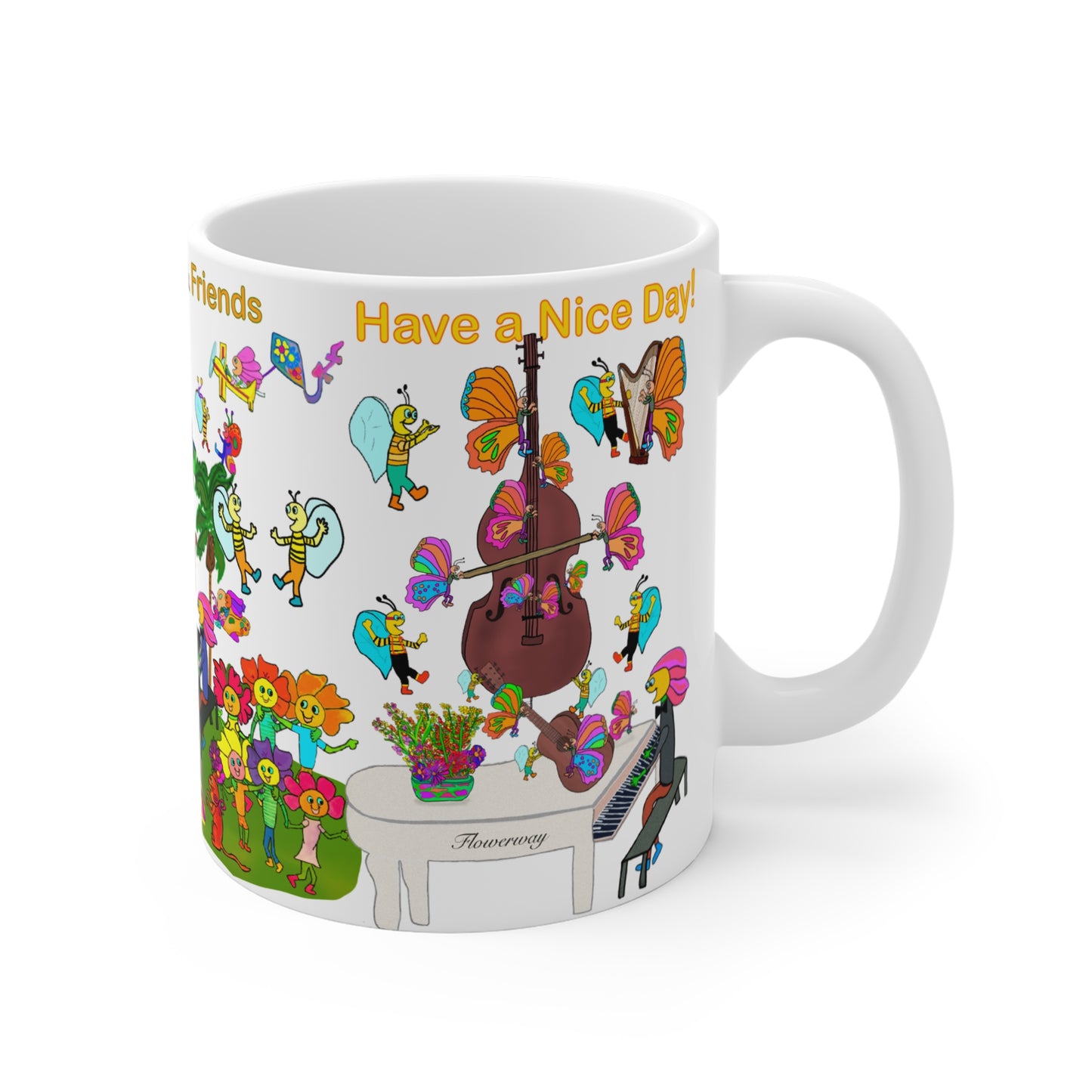 Ceramic Mug 11oz, Jazz Fest-#003