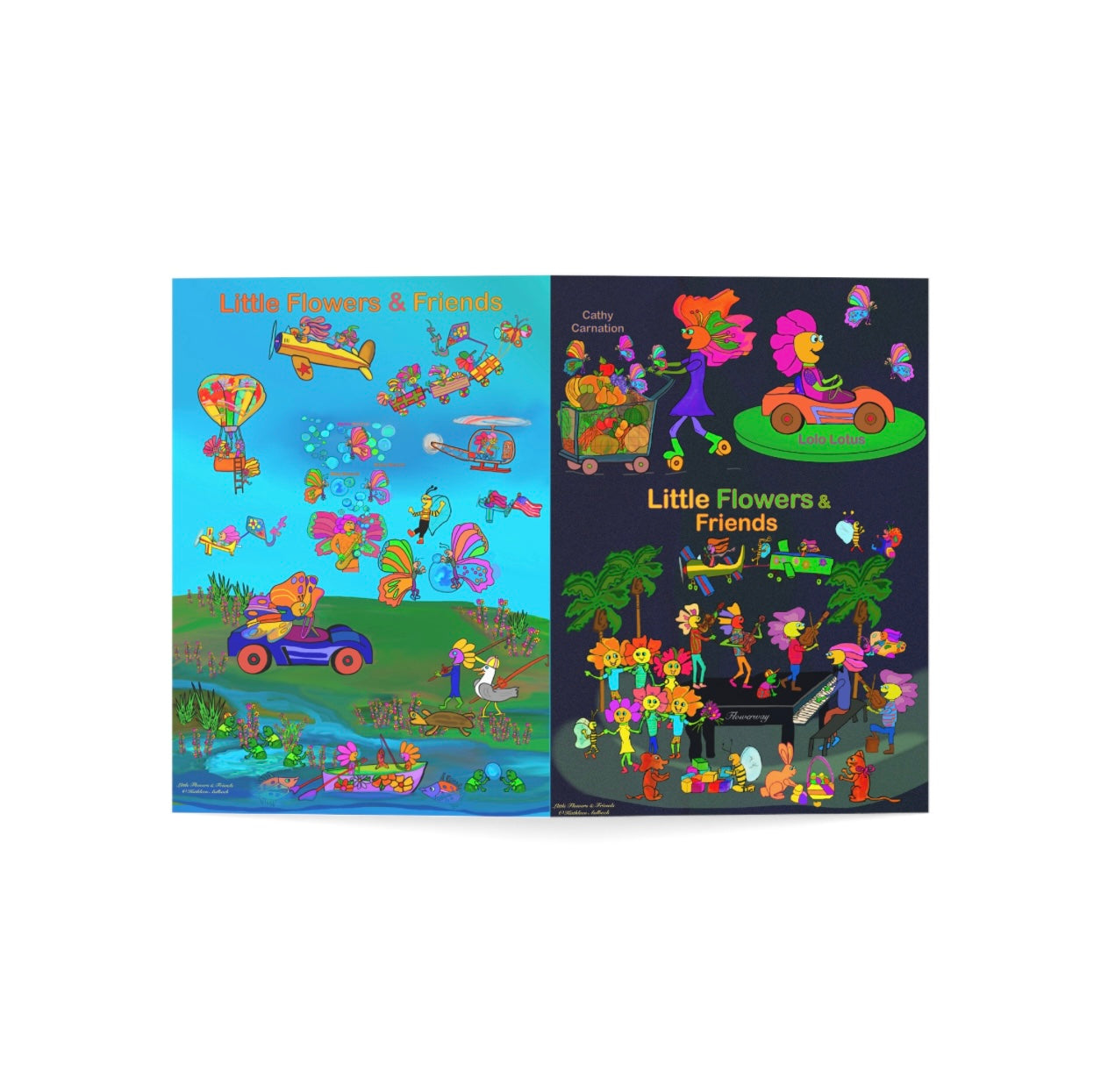 Greeting Card 5”x7” dark #D004