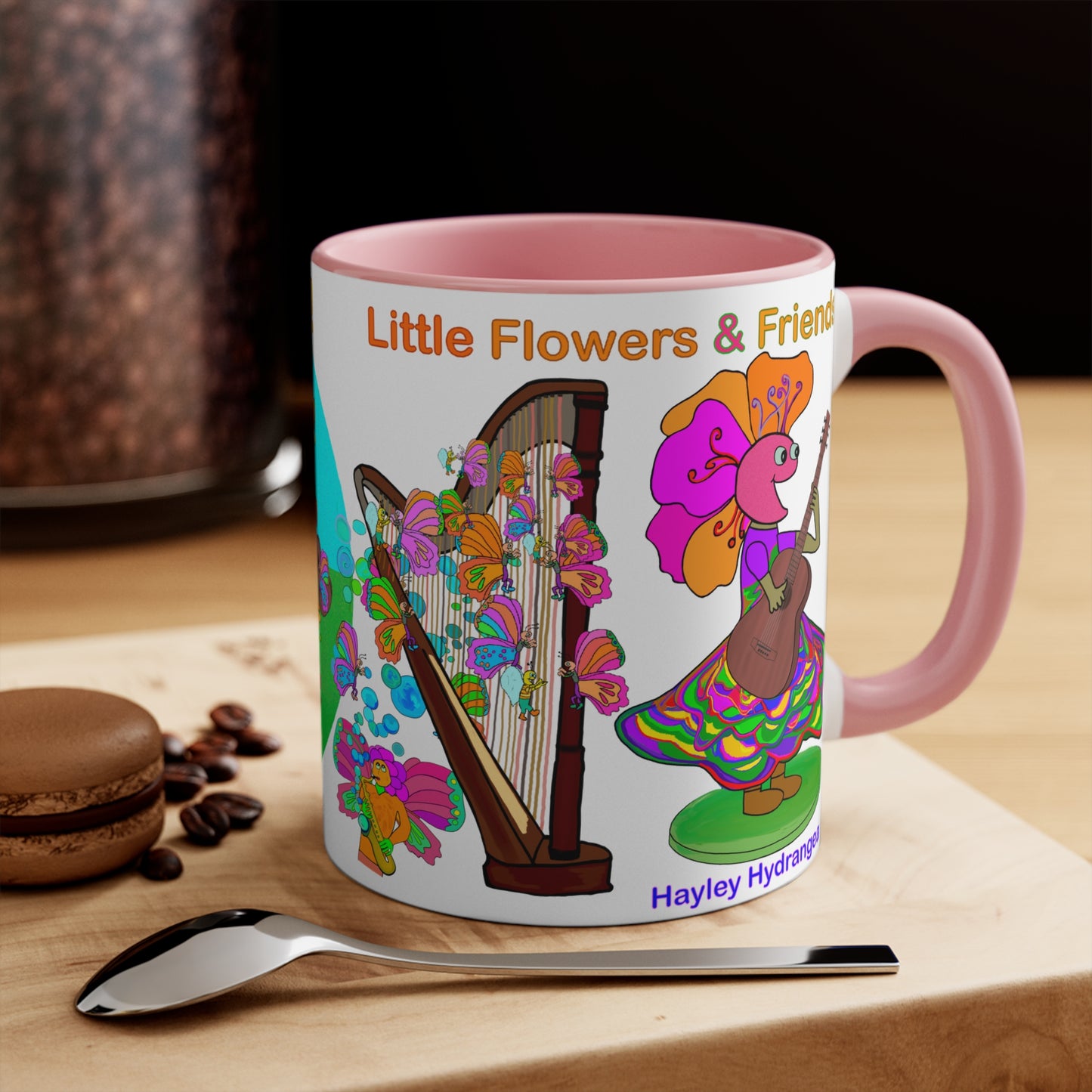 Accent Mug #P025, Pink 11oz