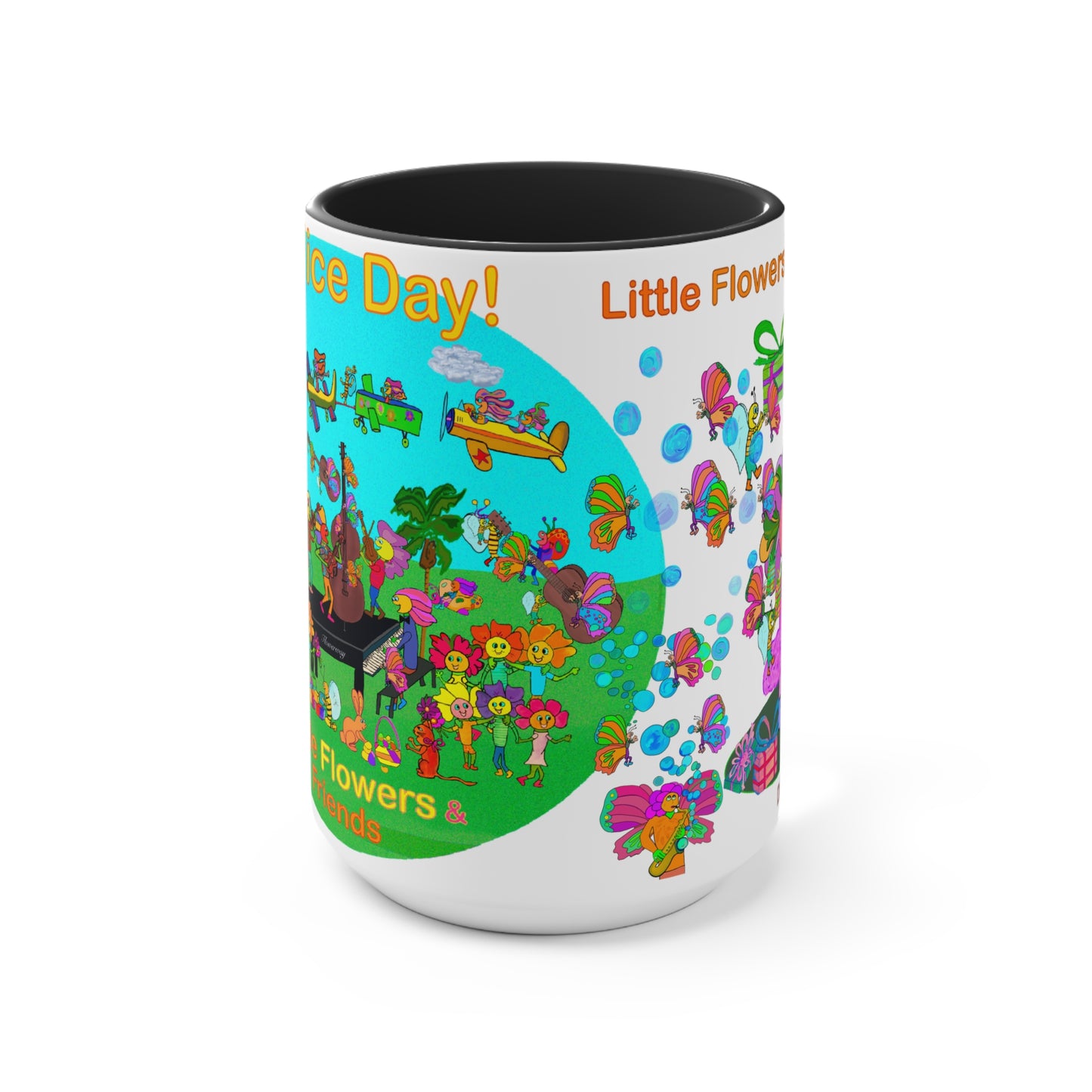 Accent Mug #B013, Black 15oz