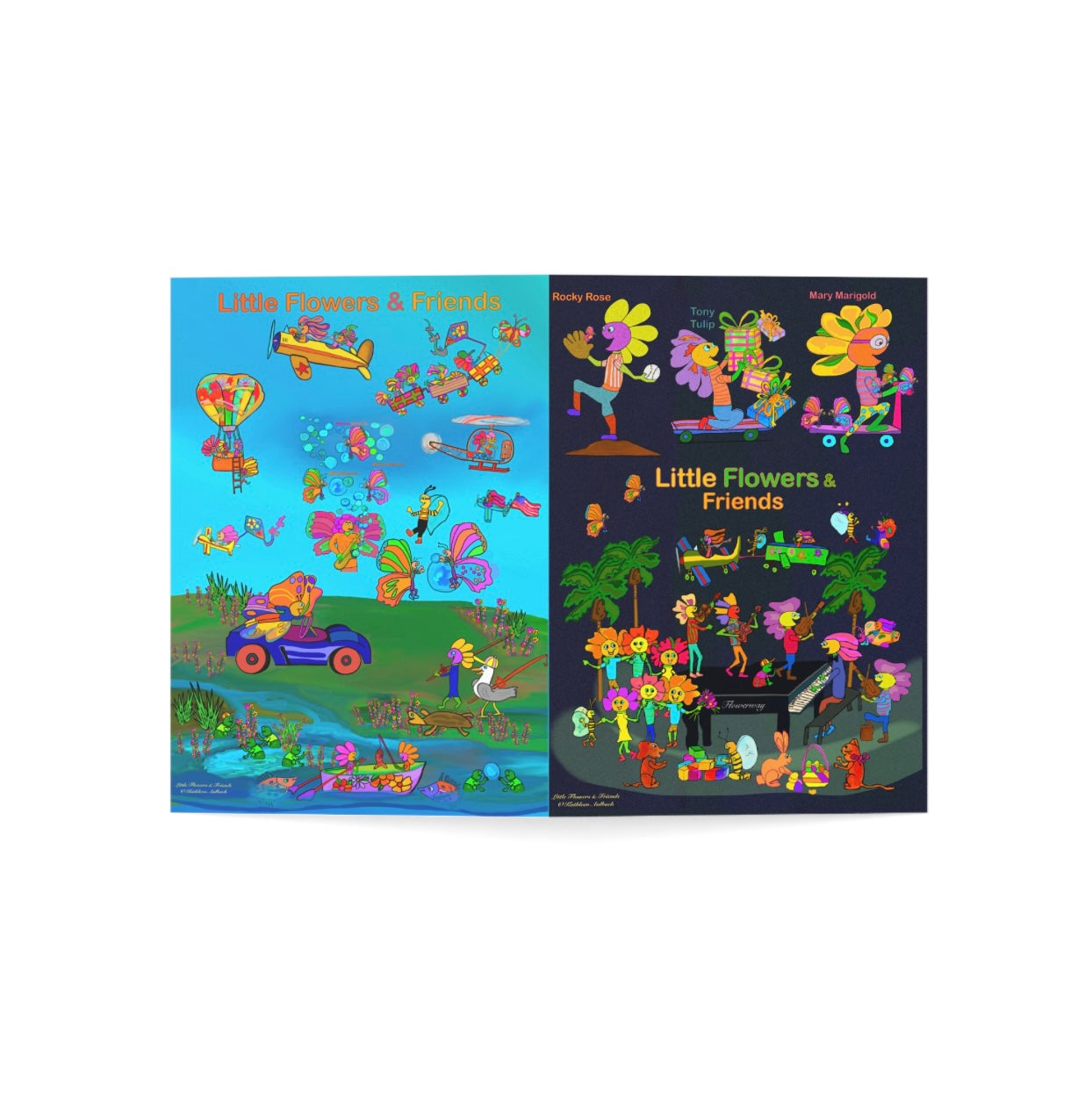 Greeting Card 5”x7” dark #D005