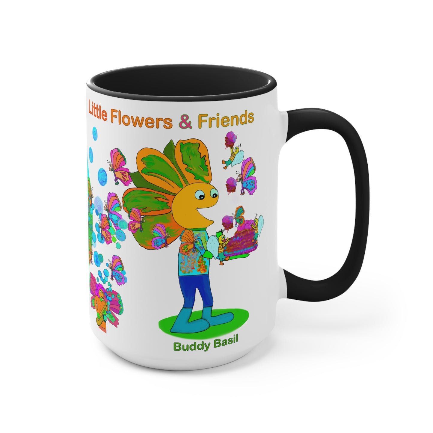 Accent Mug #B009, Black 15oz