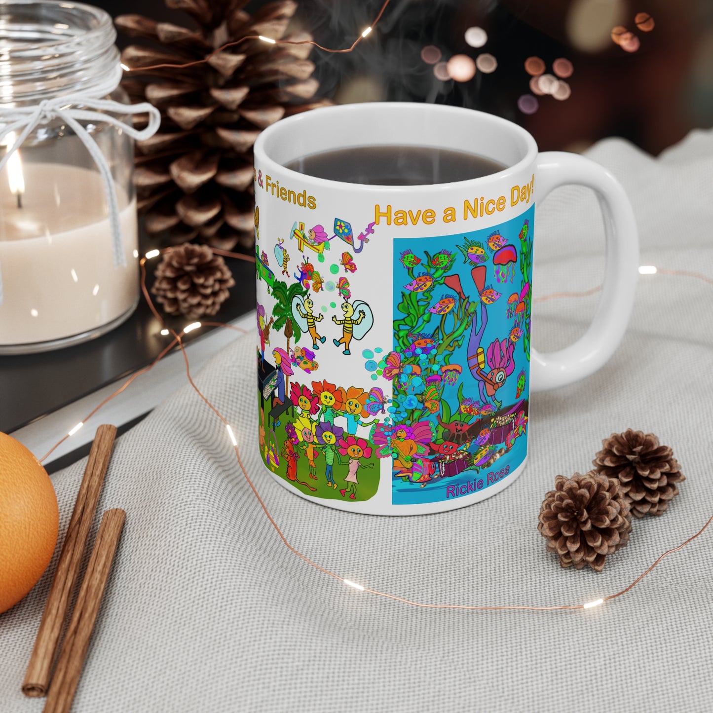Ceramic Mug 11oz, Jazz Fest-#020