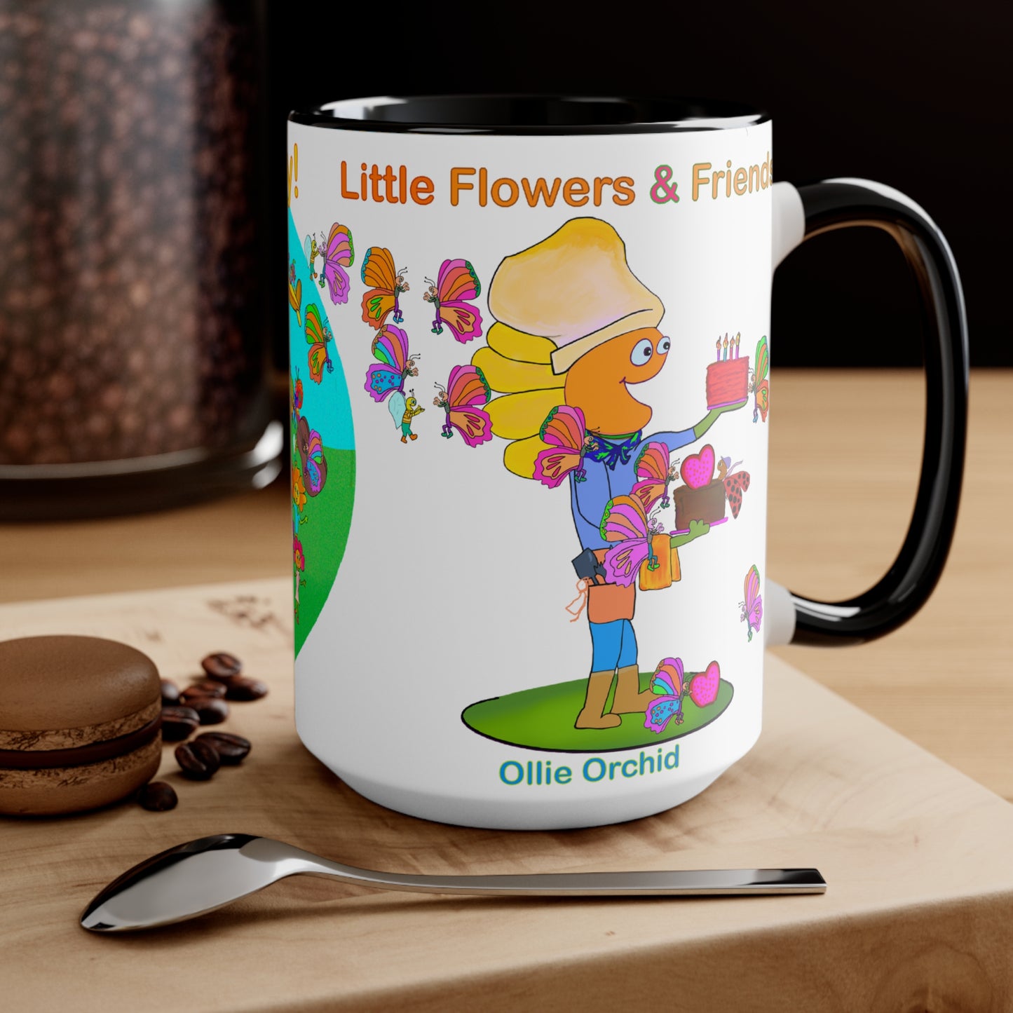 Accent Mug #B028, Black 15oz