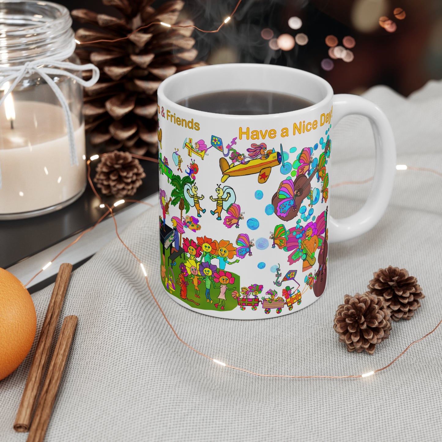 Ceramic Mug 11oz, Jazz Fest-#006