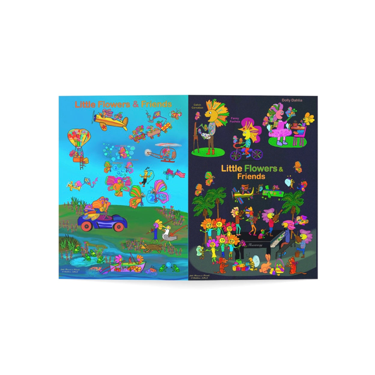 Greeting Card 5”x7” dark #D007