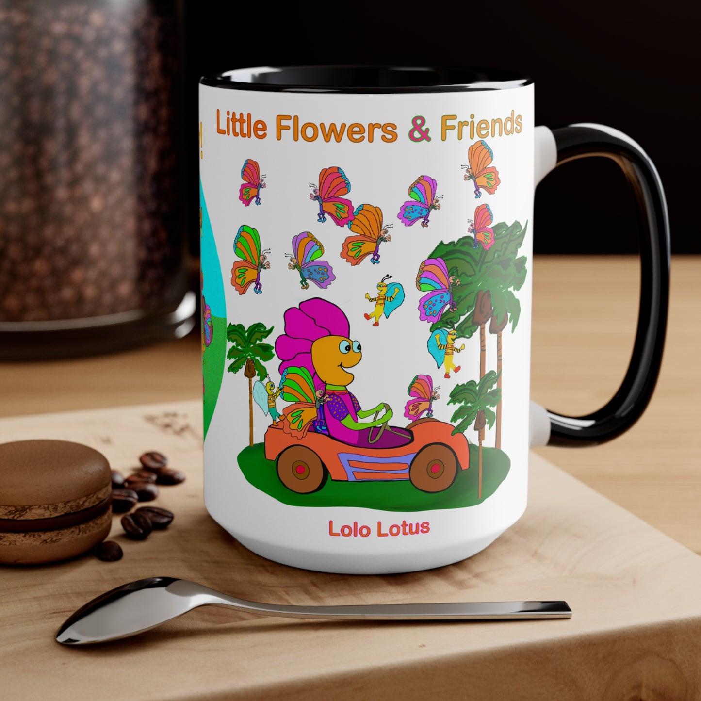 Accent Mug #B001, Black 15oz