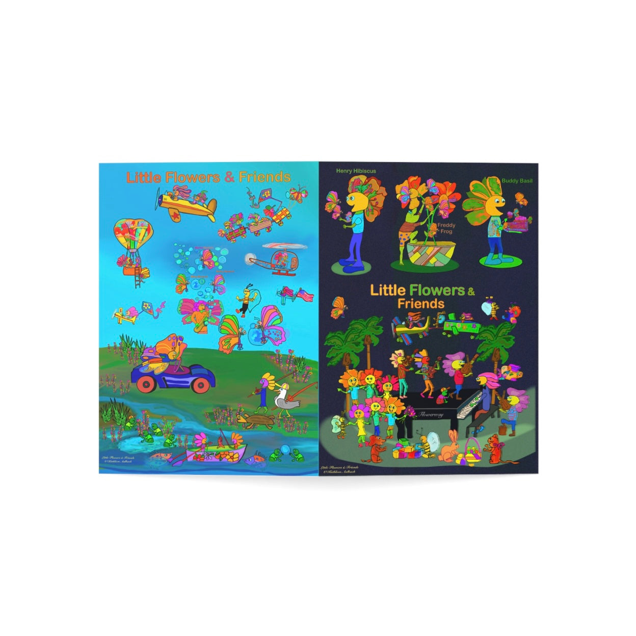 Greeting Card 5”x7” dark #D008