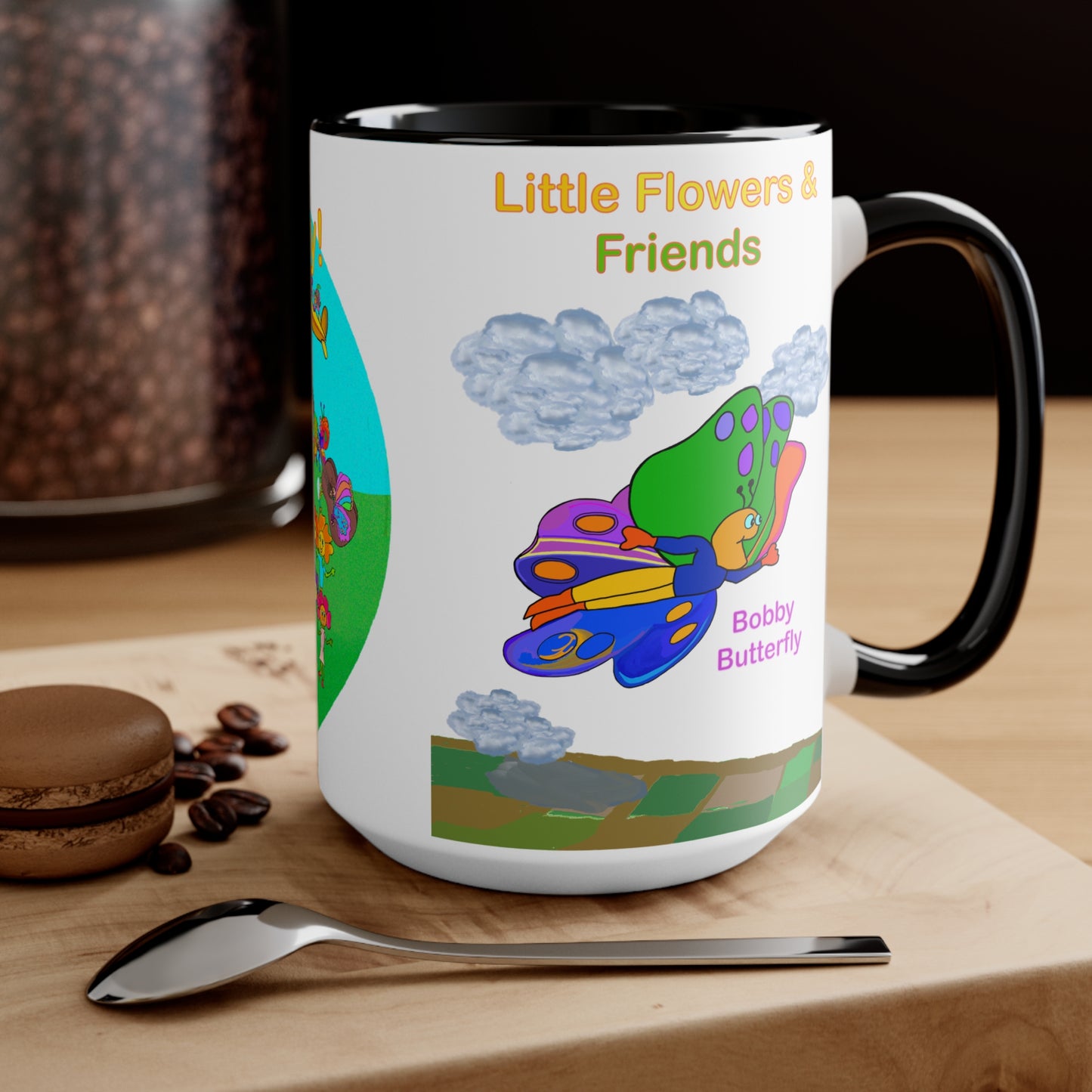 Accent Mug #B018, Black 15oz