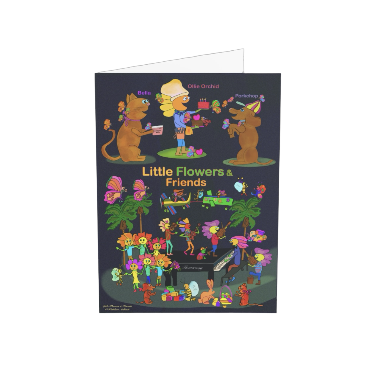 Greeting Card 5”x7” dark #D010