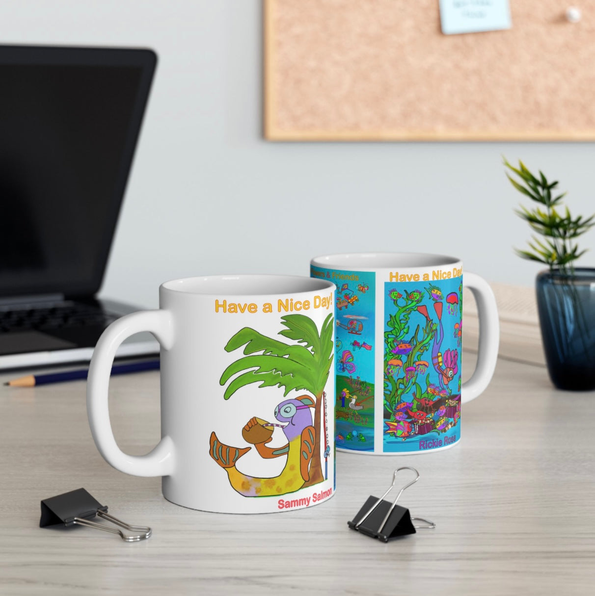 Ceramic Mug 11oz, Nice Day-#ND003